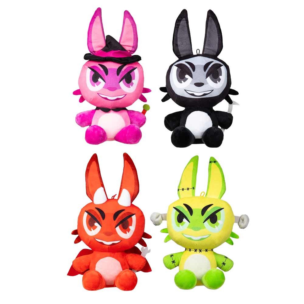Dinotoys Kuscheltier 4 Stück Böser Hase Kuscheltiere in Kostümen - ca. 17,5 cm (4-St)
