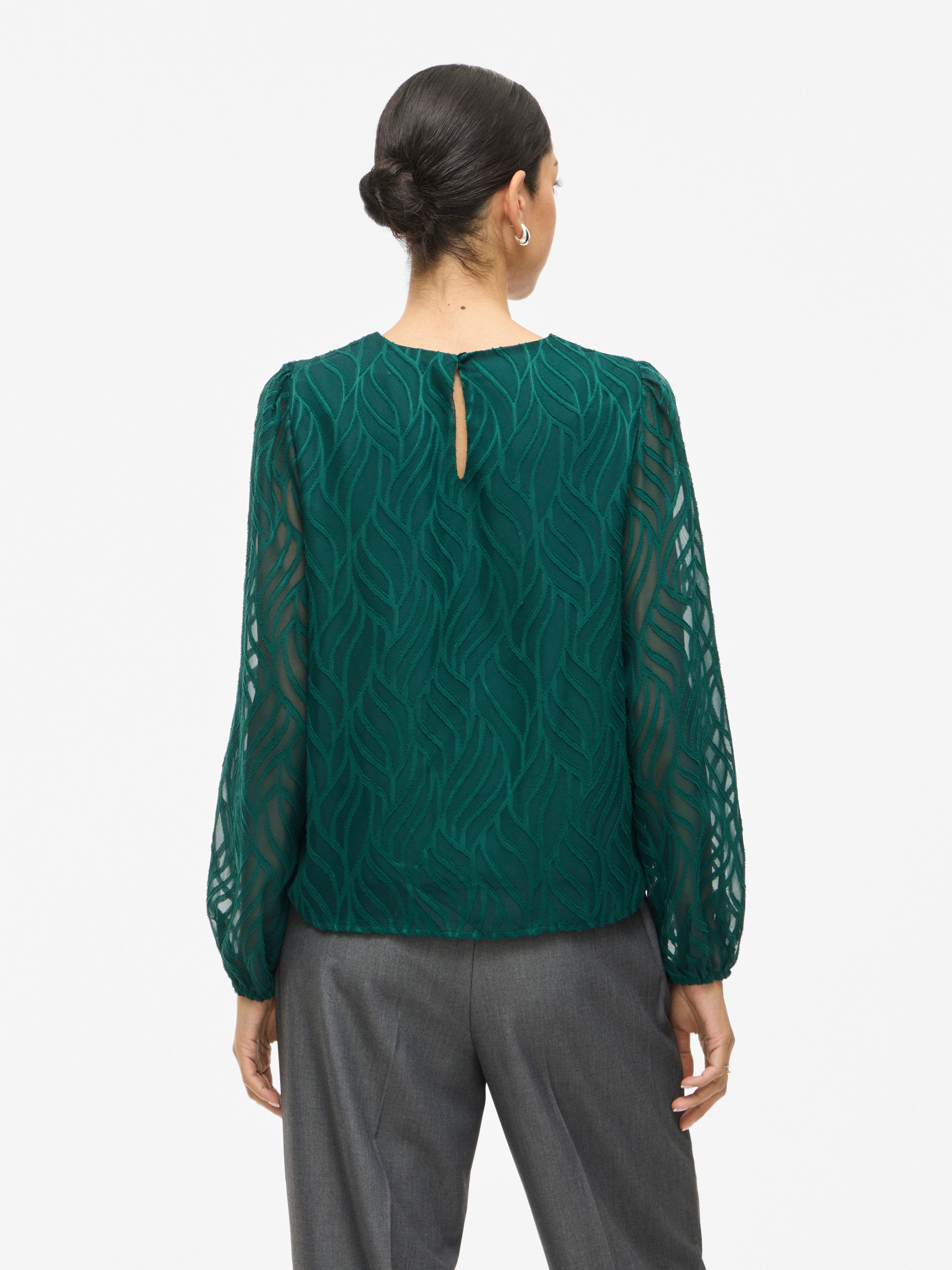 Vila Blusenshirt VIMIKA O-NECK L/S TOP günstig online kaufen