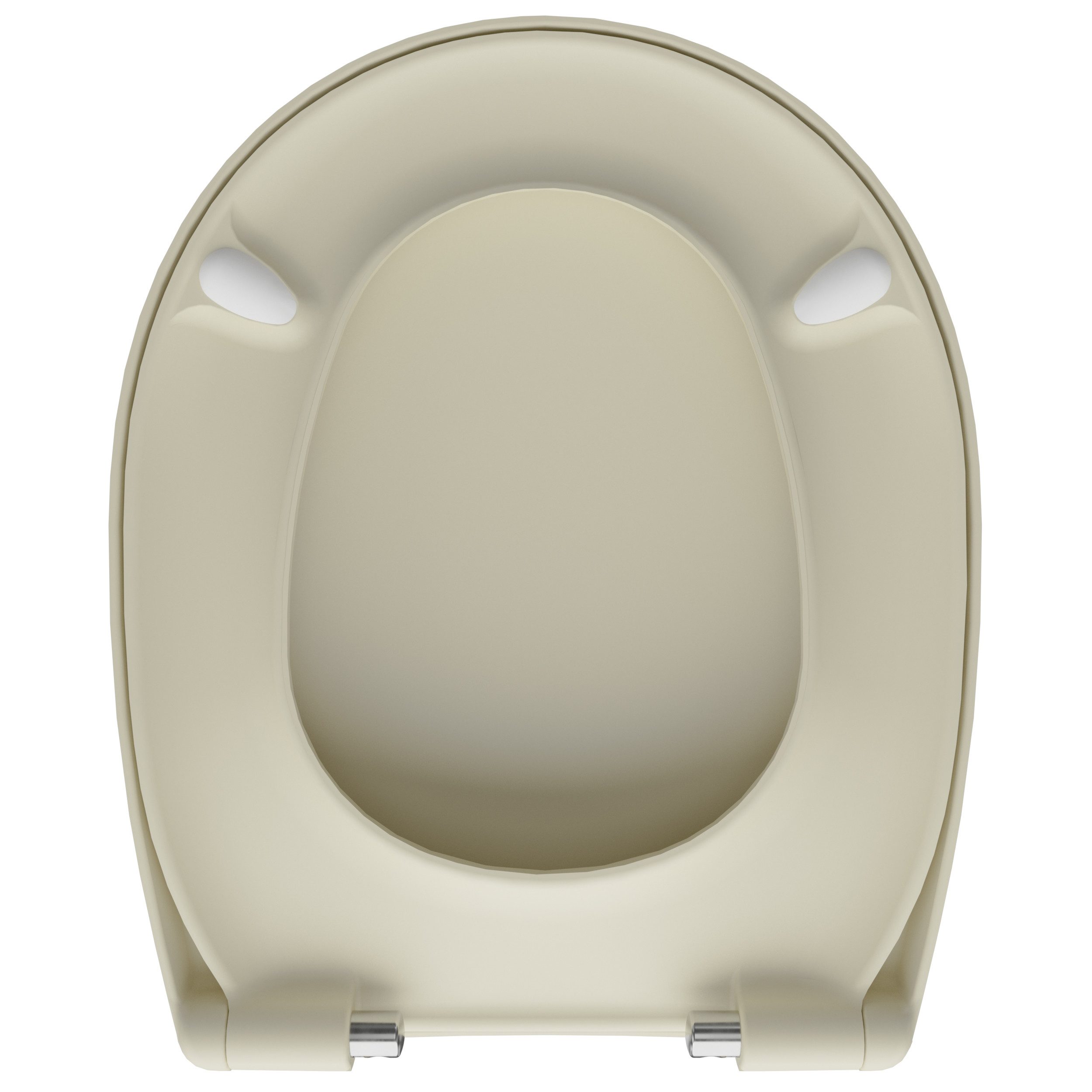LUVETT WC-Sitz C100 mit Absenkautomatik, Duroplast sanitär, Universelle O-Form (Komplett-Set, Inklusive 3 Befestigungsarten), mit Original SoftClose® Absenkautomatik, Duroplast