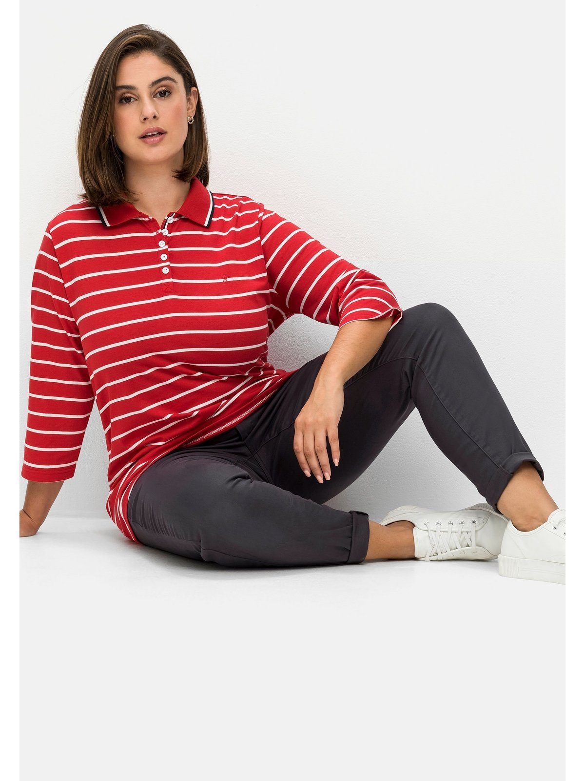 Sheego Stretch-Hose Große Größen für schmale Beine und mehr Bauch