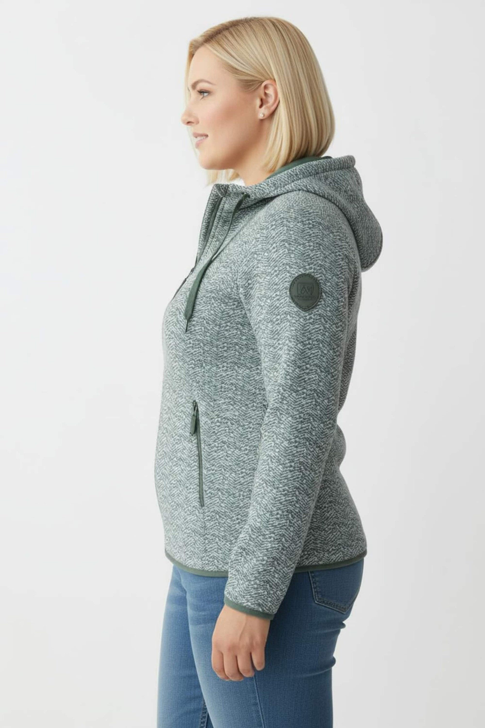 Witt Fleecejacke Strickfleece-Jacke Langarm