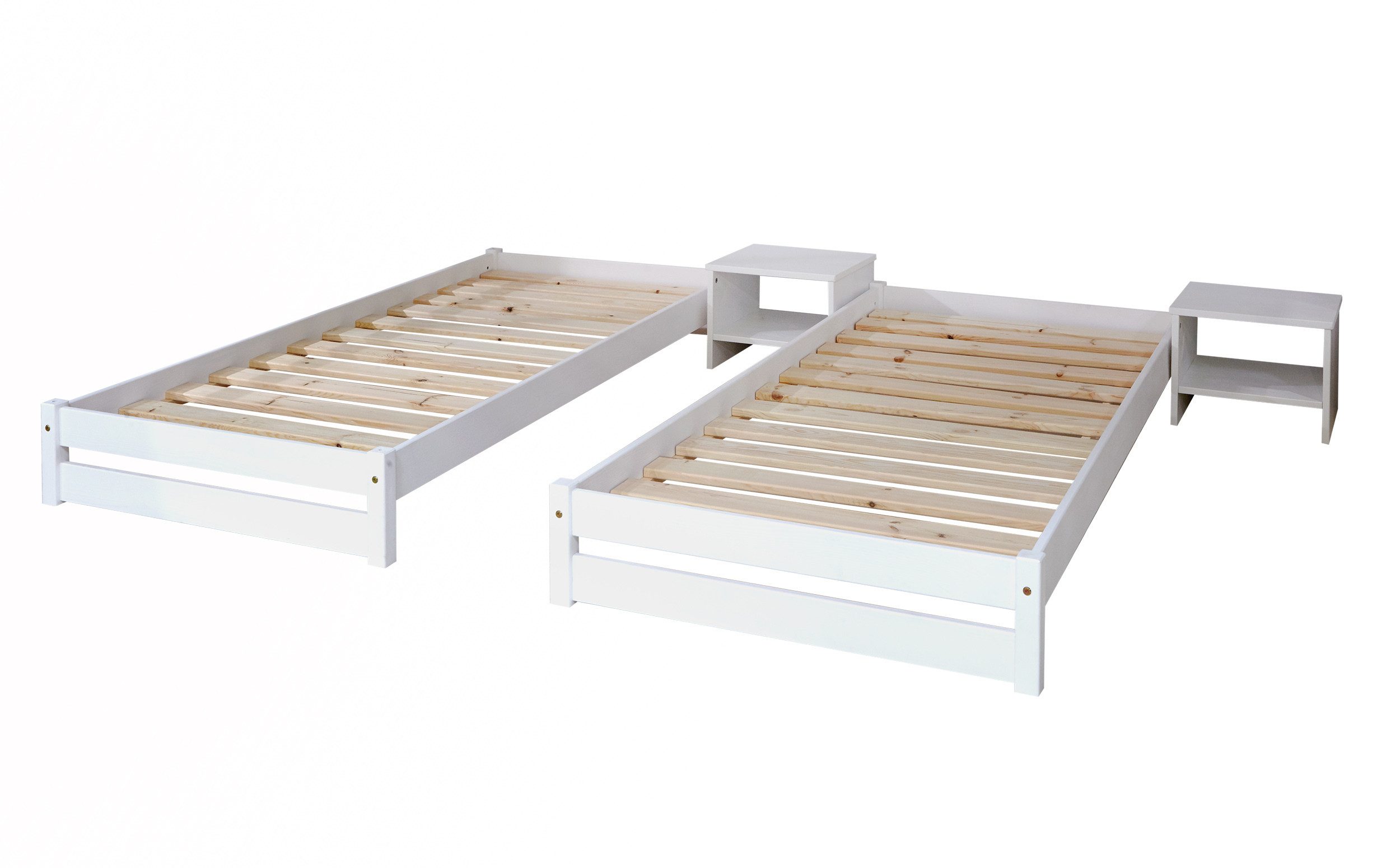 Funktionsbett TiCAA Massivholz Stapelliege, Stapelbett