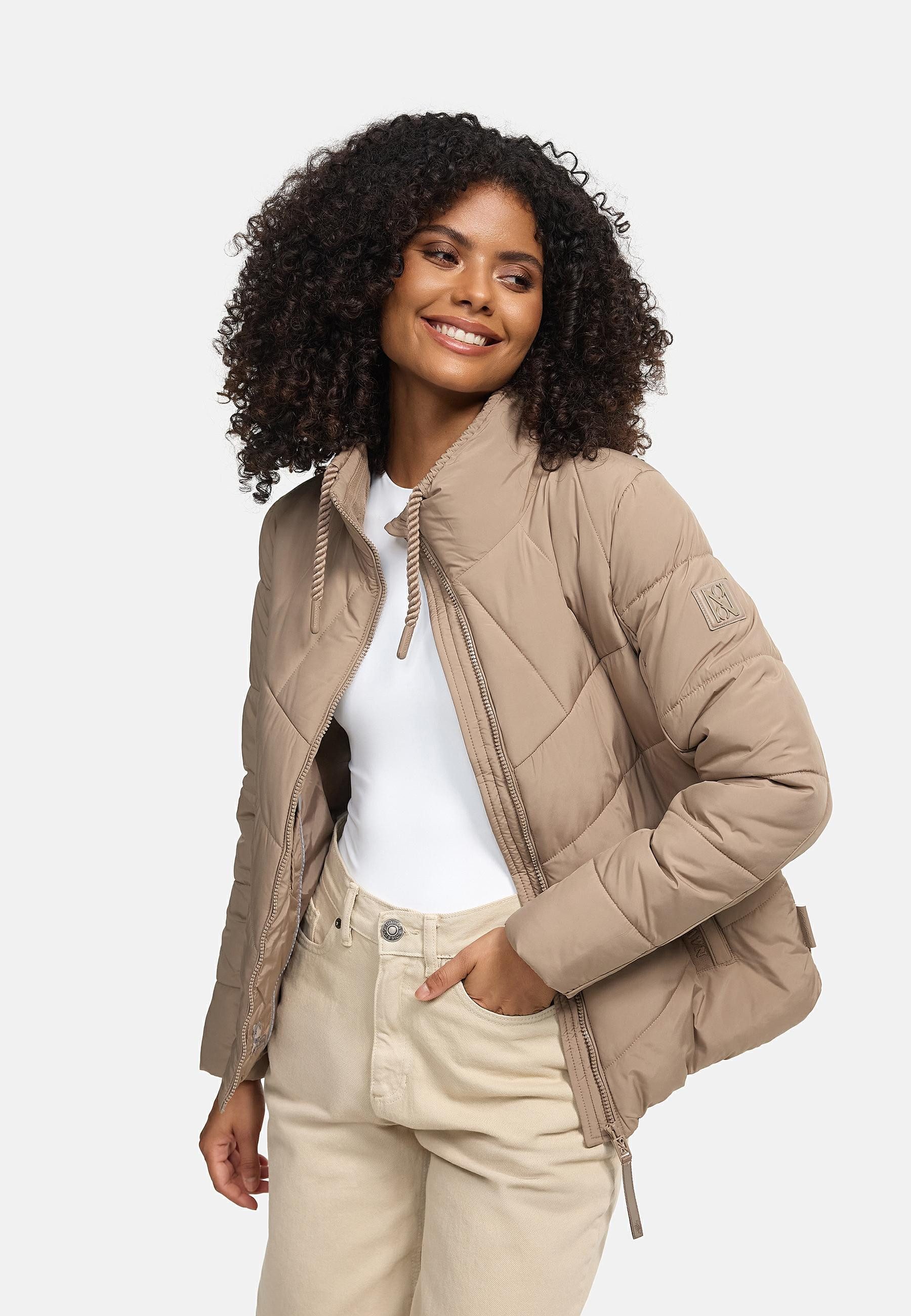 Navahoo Steppjacke Liebesfee 14 gesteppte Damenjacke mit wattiertem Stehkragen