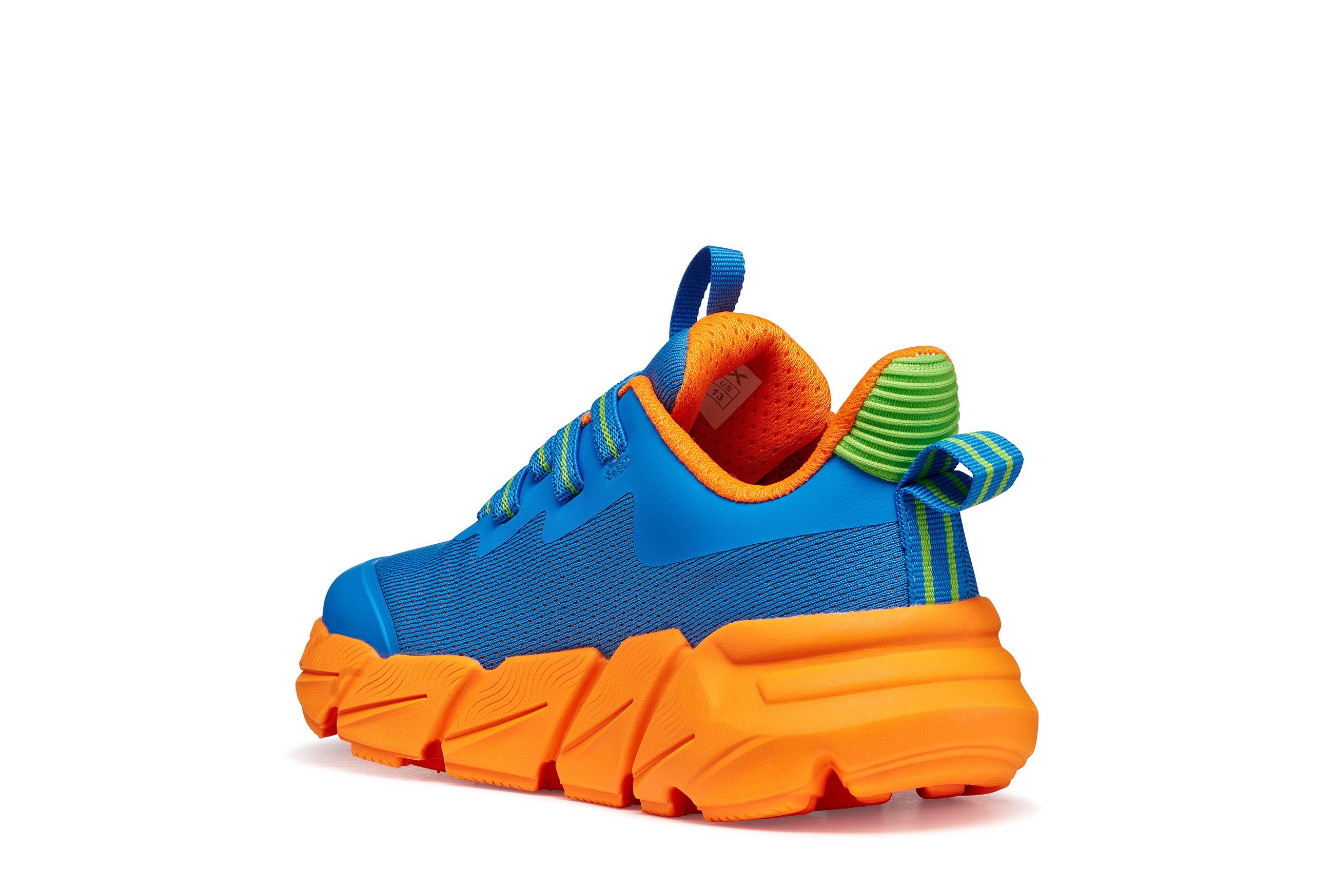 Geox J FLEXYPER FAST BOY Sneaker Slipper mit auffälliger Laufsohle, Größenschablone zum Download