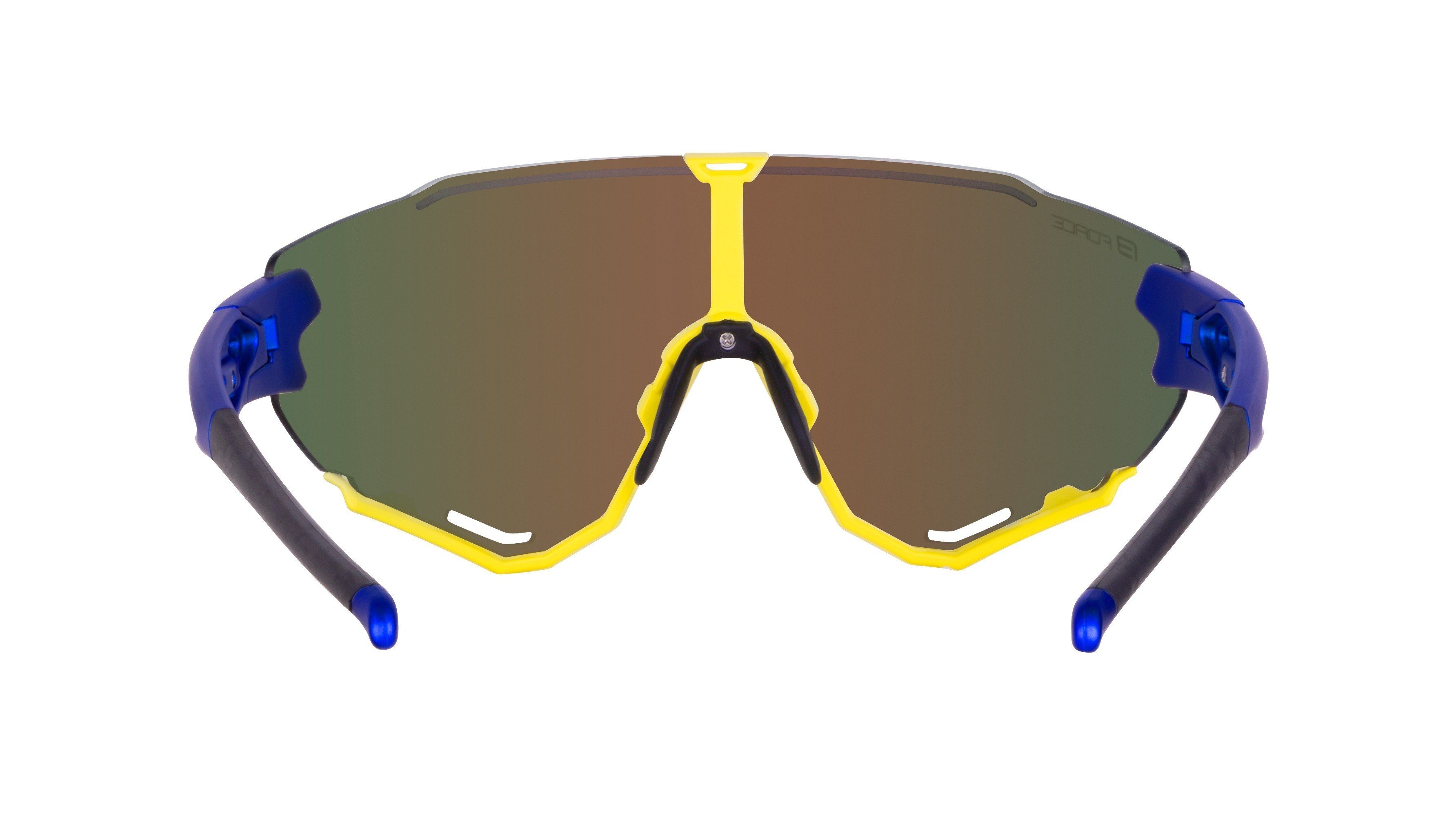 gespiegelt FORCE FORCE Sonnenbrille Fahrradbrille CREED gelb-blau