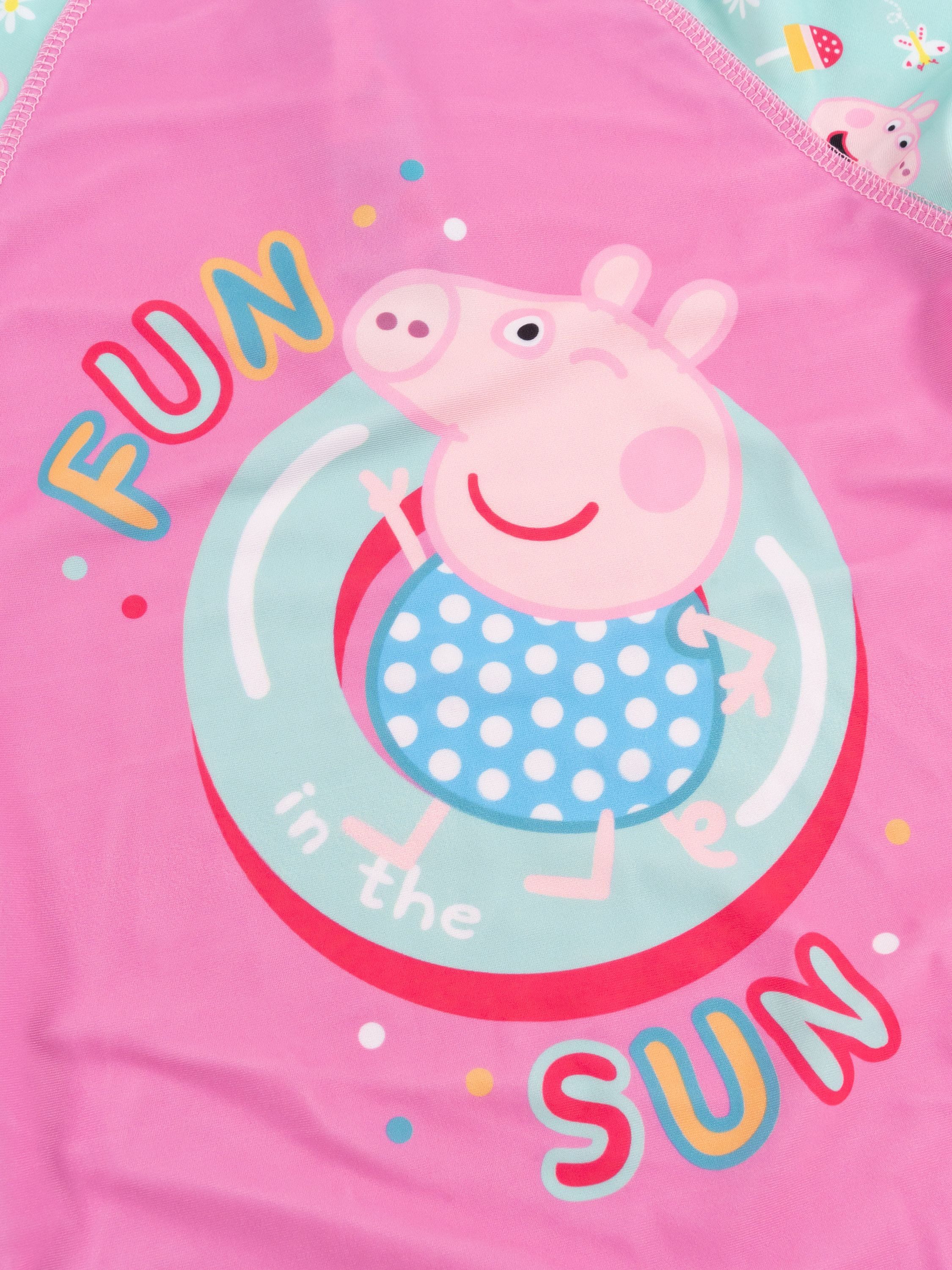 United Labels® Badeanzug Peppa Wutz Schwimmanzug UV-Schutz 50 Overall Badeanzug Einteiler