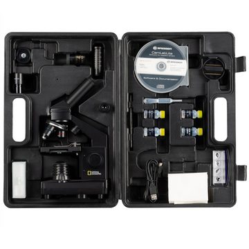 NATIONAL GEOGRAPHIC 40x-1024x (inkl. Koffer und USB Okular) Auf- und Durchlichtmikroskop