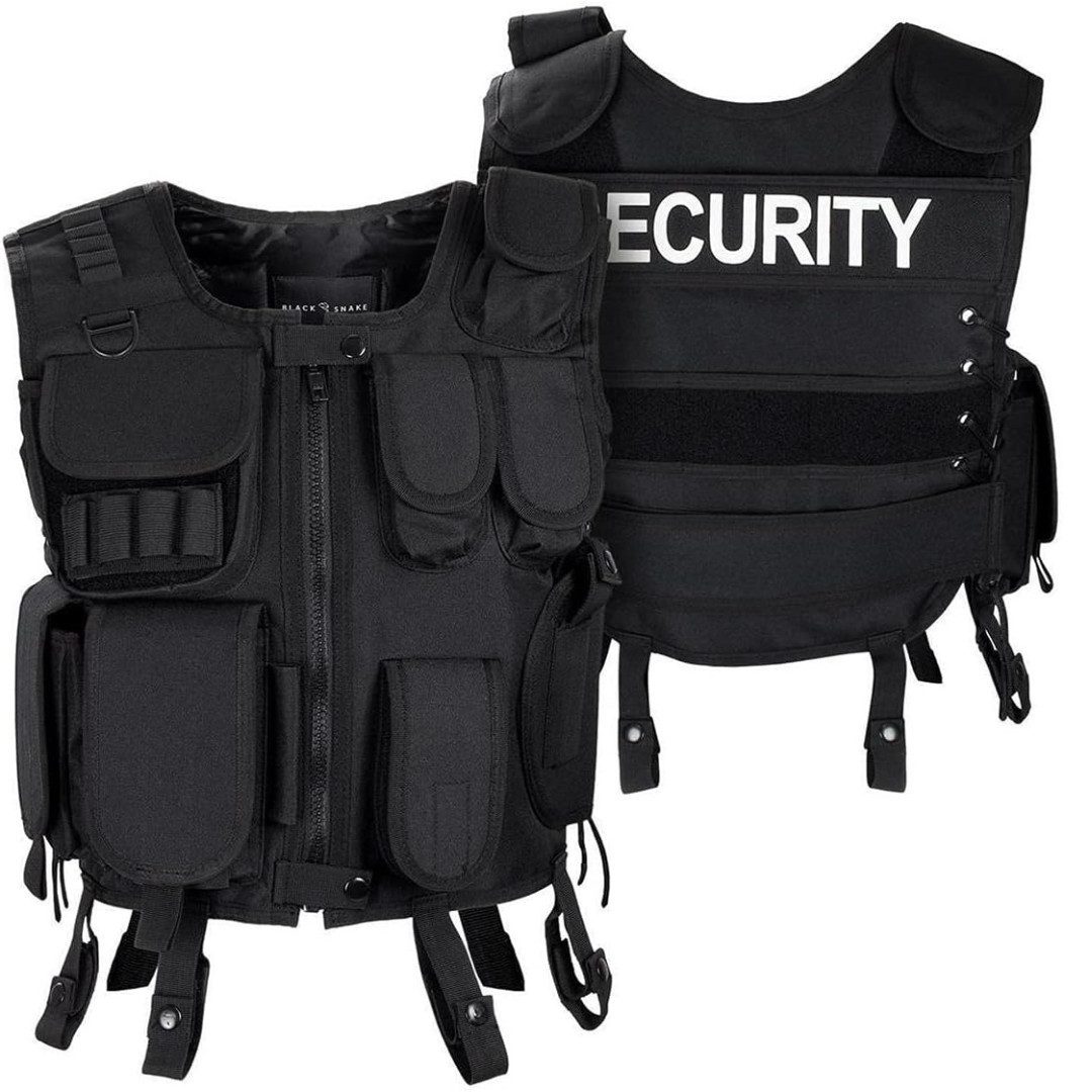 Black Snake Polizei-Kostüm Einsatzweste - Karnavalskostüm - Agentenkostüm, günstig online kaufen
