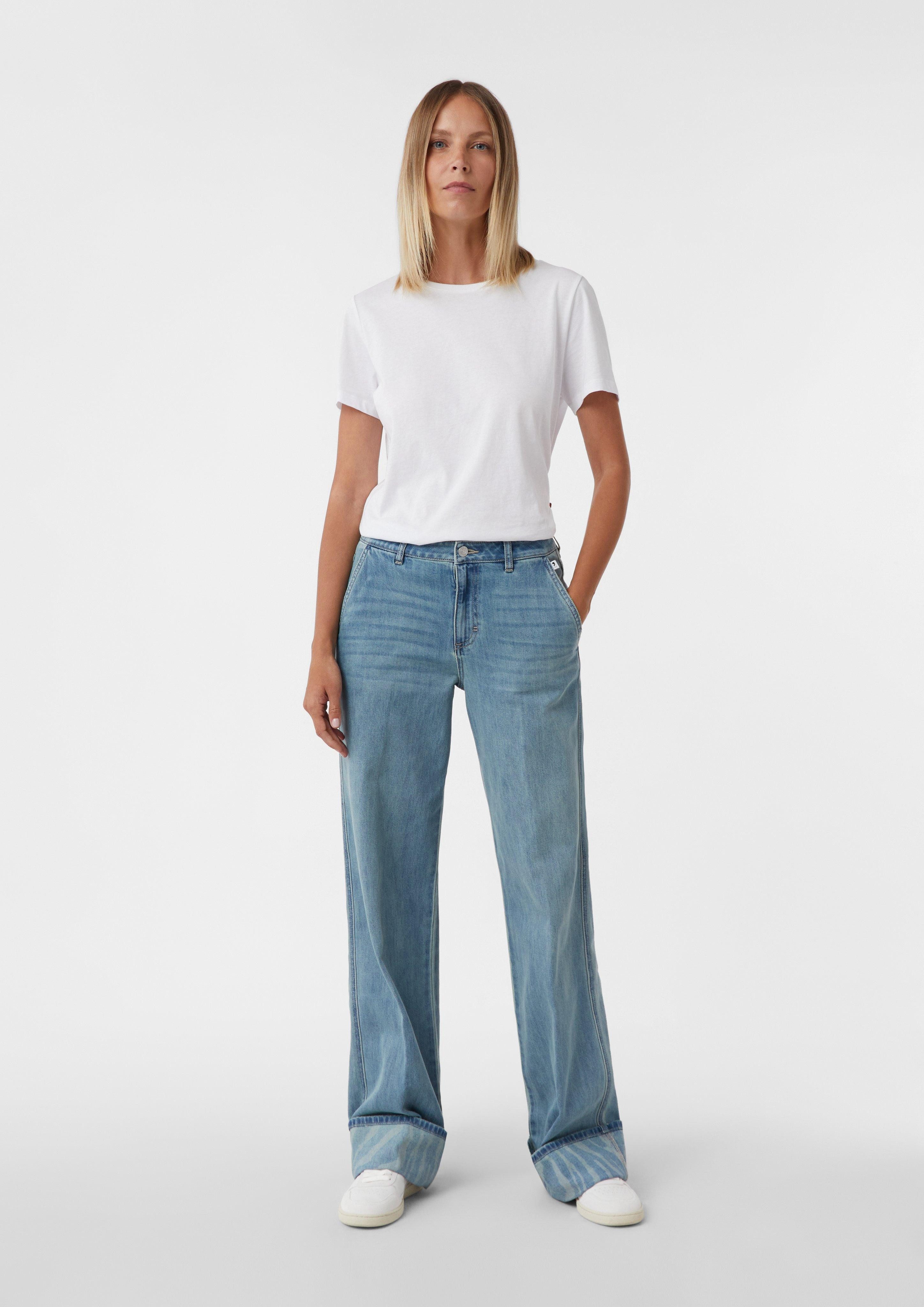 comma casual identity 5-Pocket-Jeans Wide-Leg-Jeans mit günstig online kaufen