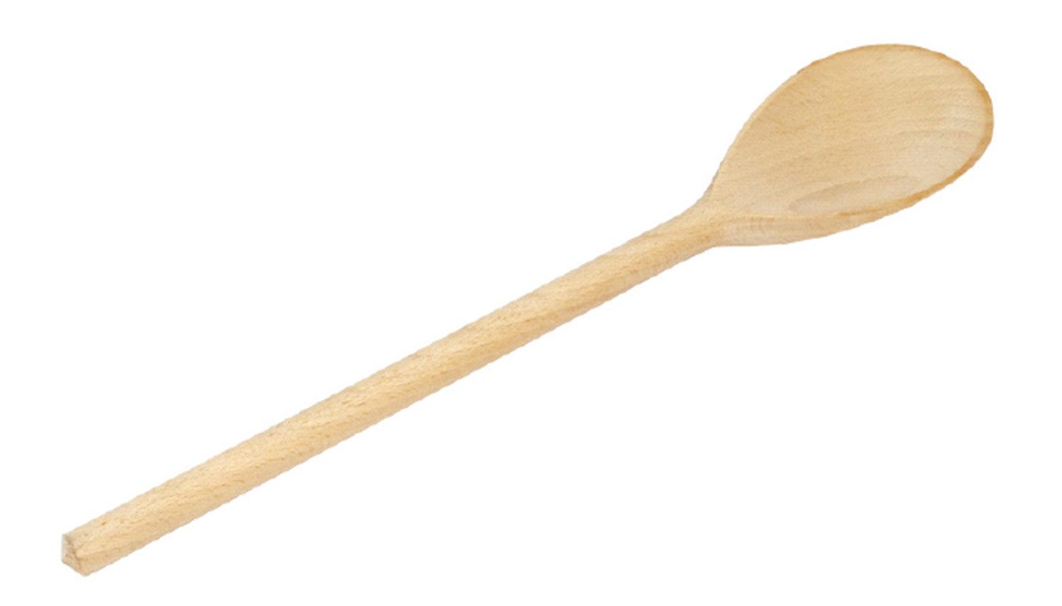 Kochlöffel Holzlöffel Kochlöffel Buchenholz 300mm Natur 1 Stück, Kochlöffel Küchenlöffel Rührlöffel Servierlöffel Holzbesteck