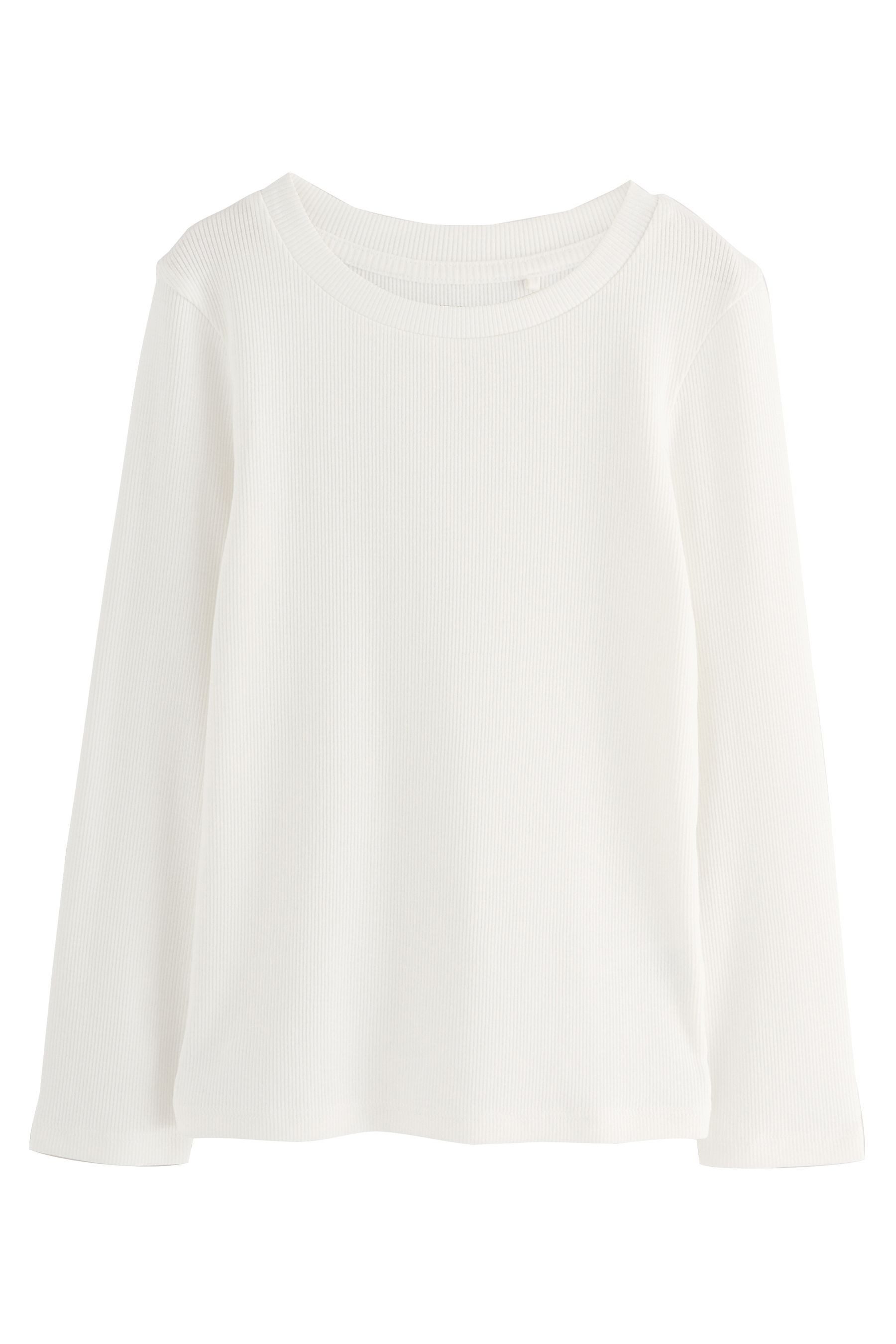 Next Langarmshirt 3er-Pack gerippte Langarmoberteile (3-tlg)