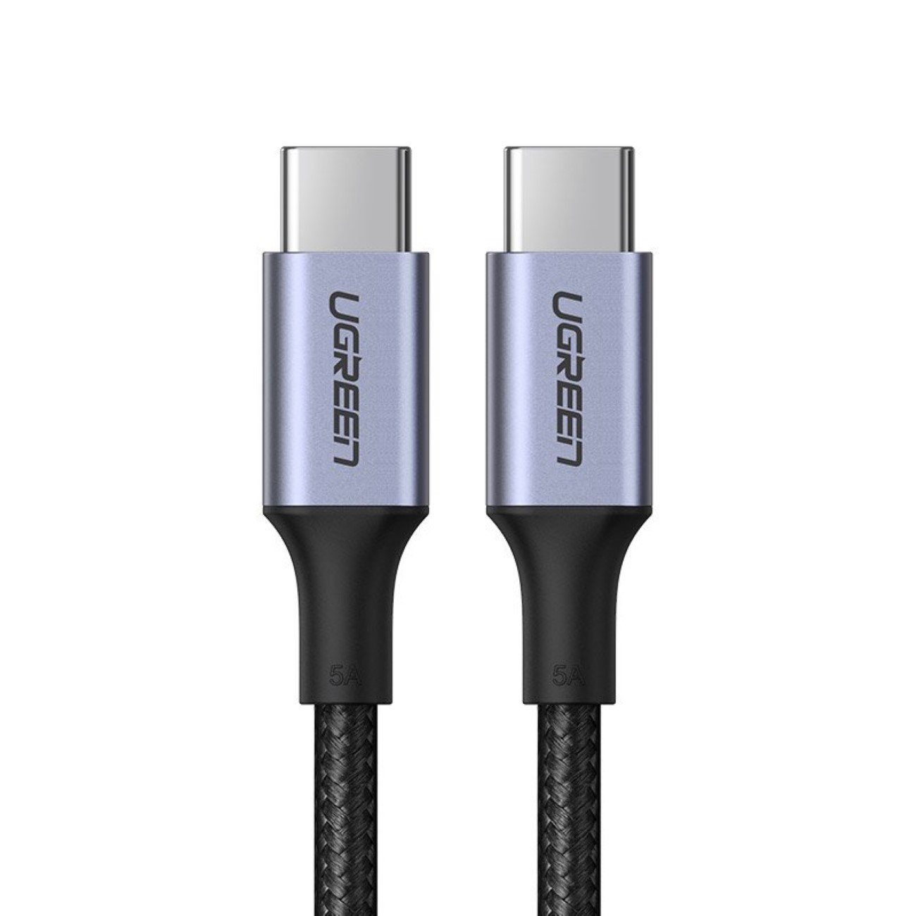 UGREEN Kabel USB Typ C 100 W Power Delivery Quick Charge 3.0 Kabel grau Smartphone-Kabel, (200 cm)