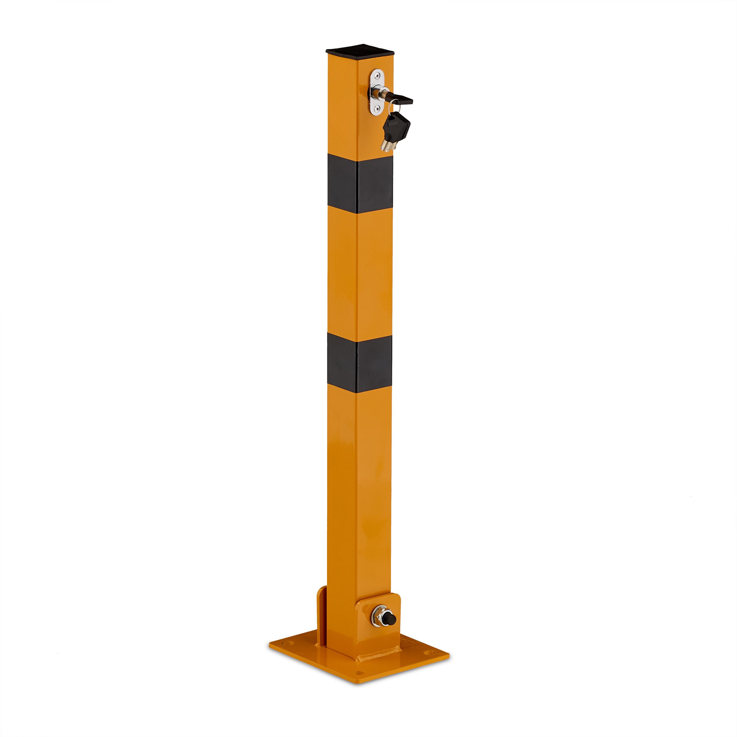 relaxdays Ограничительные столбики 4x Klappbarer Ограничительные столбики GelbSchwarz