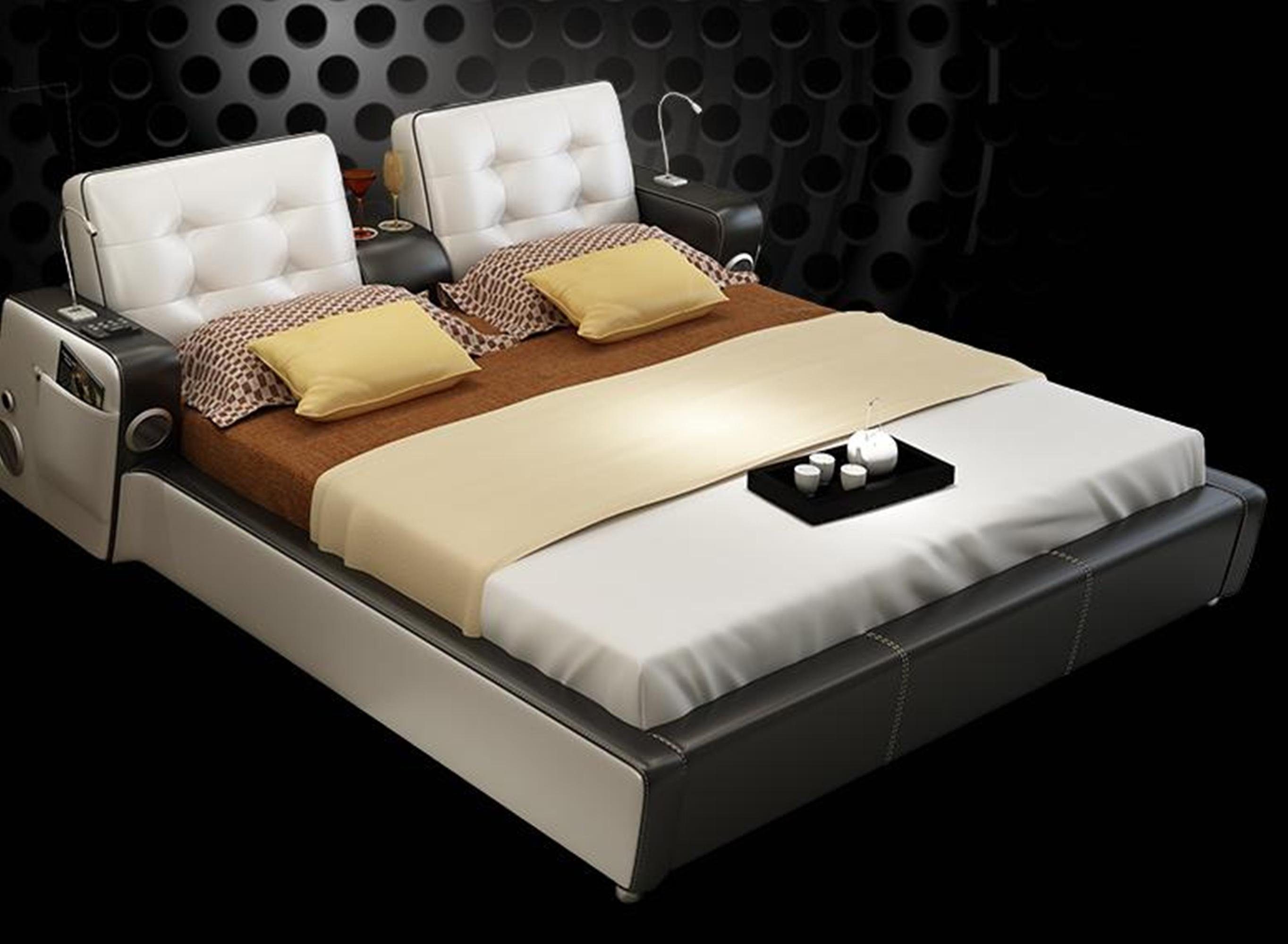 JVmoebel Bett Bett Musik System USB Betten Multifunktion Luxus Möbel Schlafzimmer