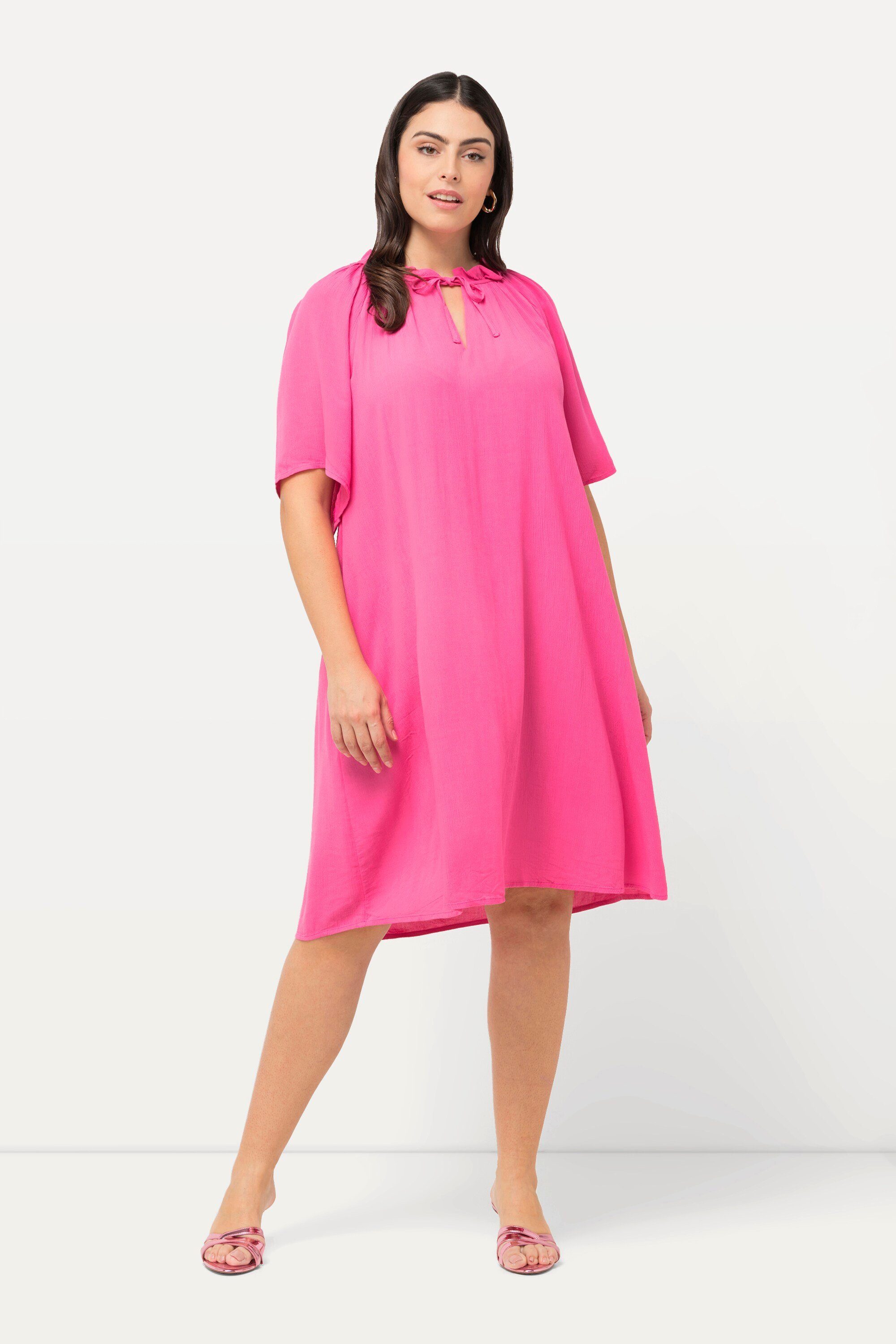 Ulla Popken Minikleid Kleid Rüschen A-Linie günstig online kaufen