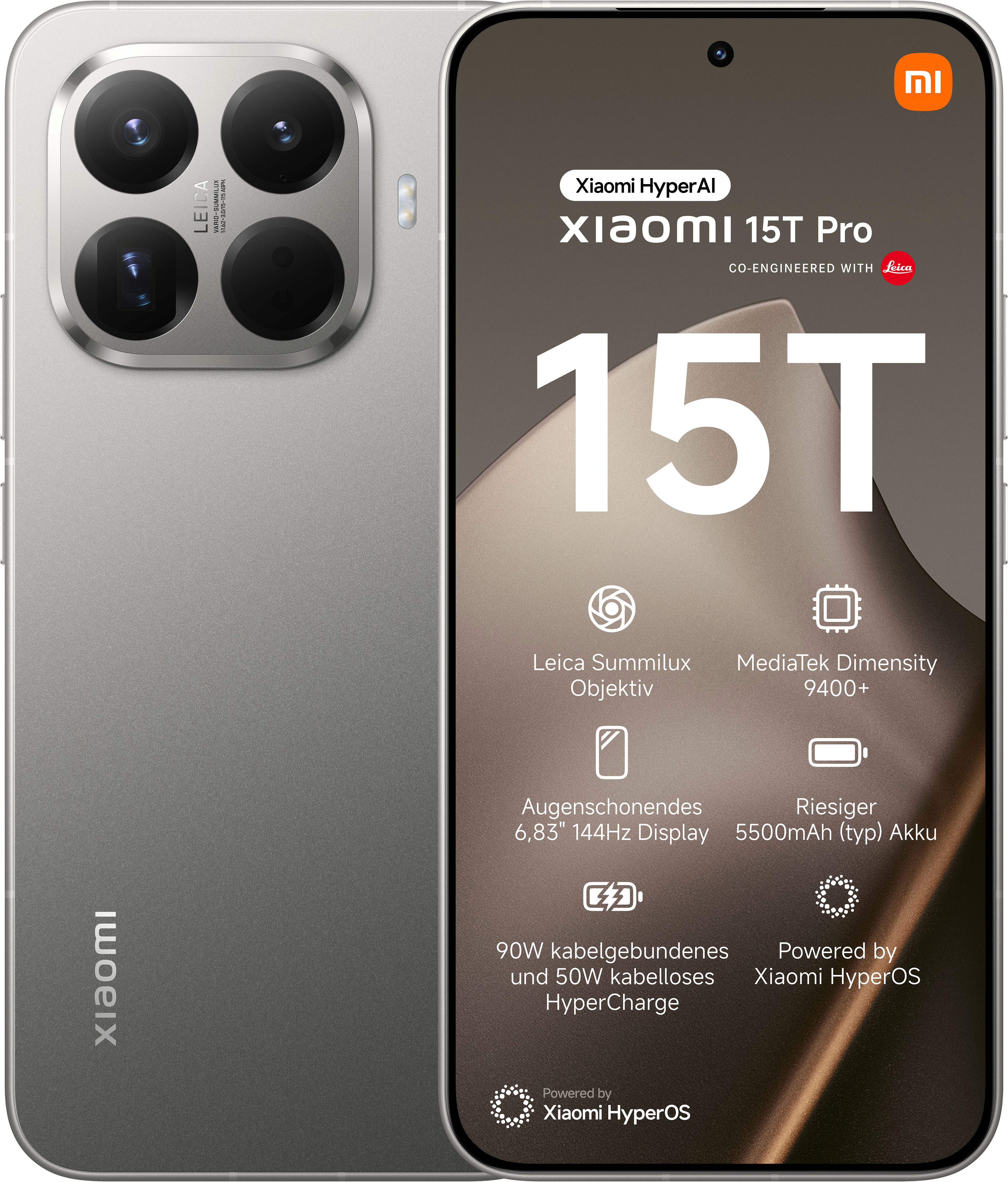 Xiaomi 15T Pro 12+512 Smartphone (17,34 cm/6,83 Zoll, 512 GB Speicherplatz, 50 MP Kamera)