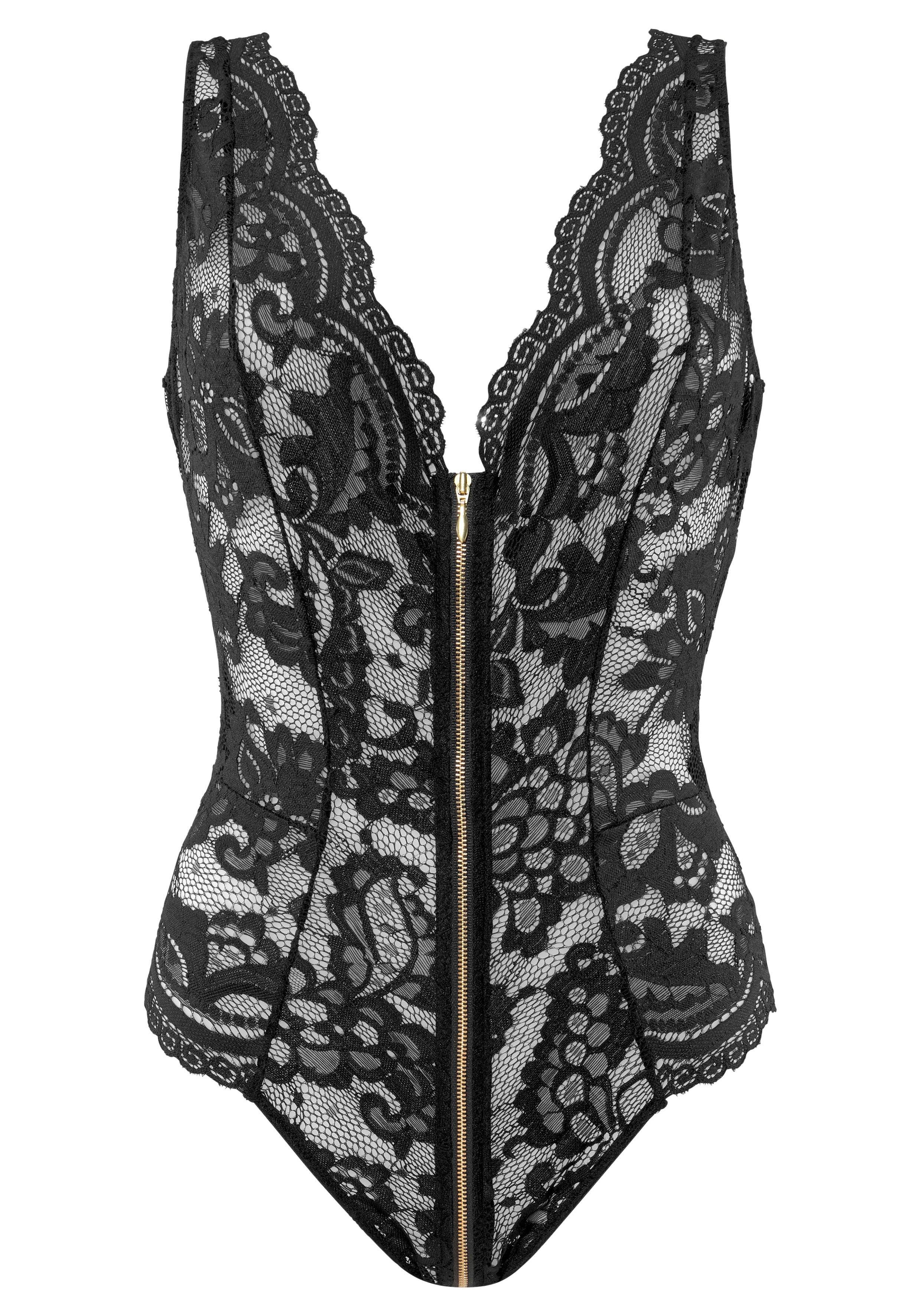 JETTE Body ohne Bügel, mit durchgehendem Reißverschluss, sexy Dessous, Reizwäsche. € 59,99