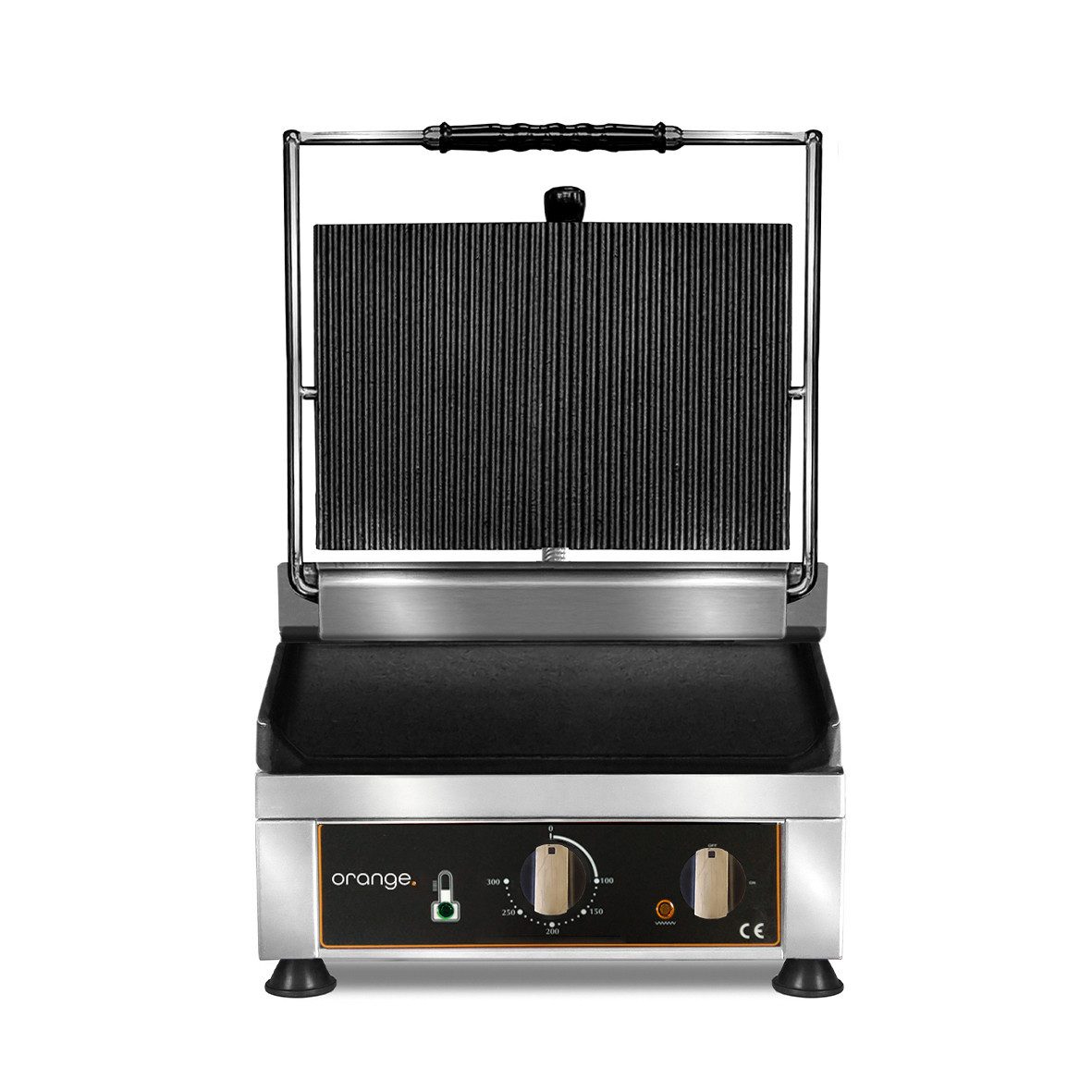 Orange Kontaktgrill Kontaktgrill oben gerillt unten glatt, 1 W