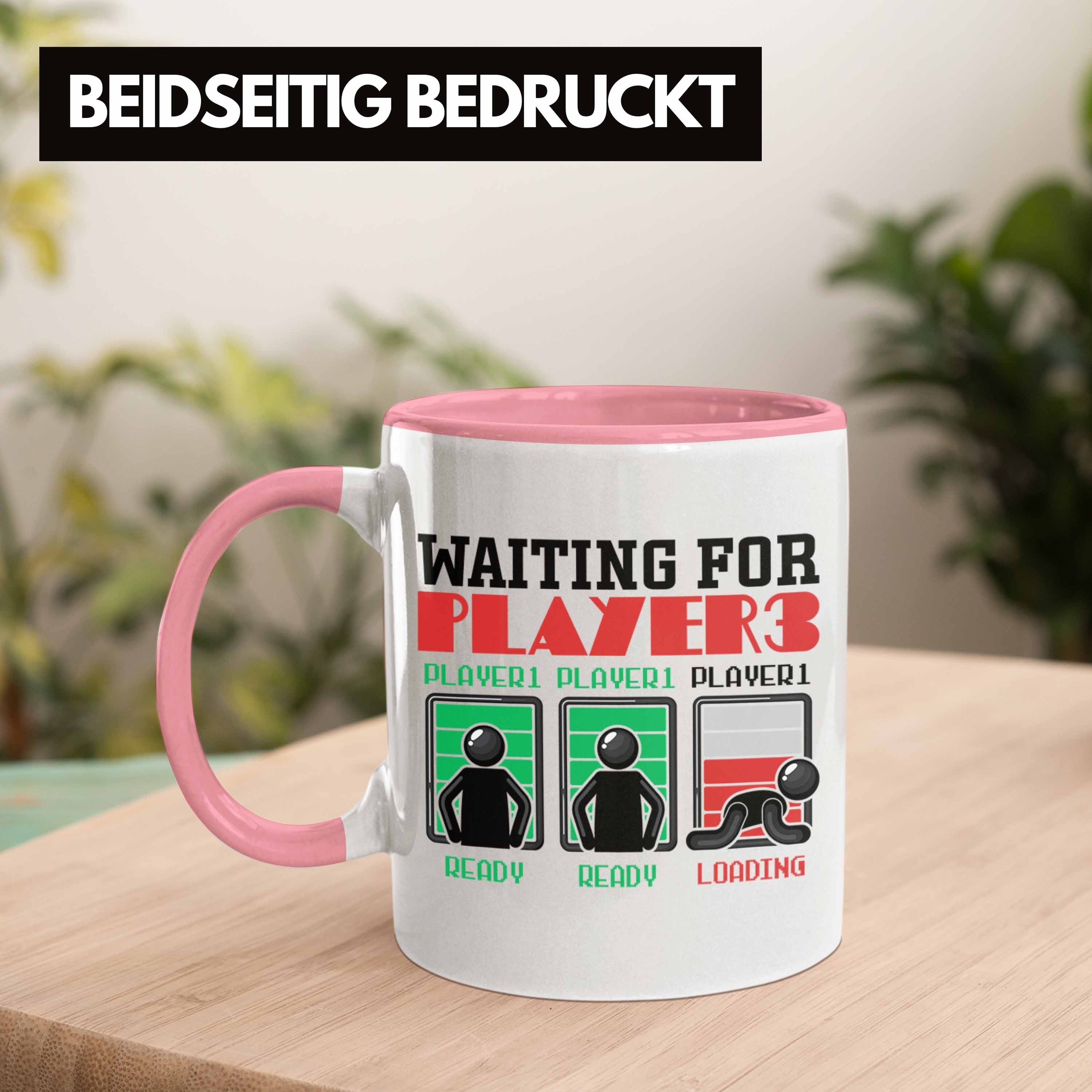 Vater Trendation Waiting Rosa Werdender 3 Vaterschaft Gamer Geschenk for Tasse Tasse Player