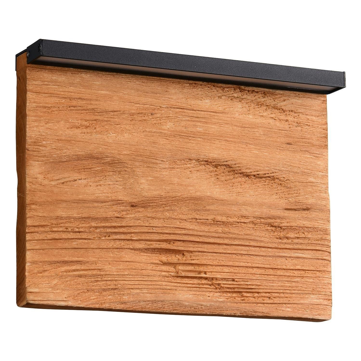 TRIO Leuchten LED Wandleuchte KALEA, Braun, Schwarz, Holz, Metall, Dimmfunk günstig online kaufen