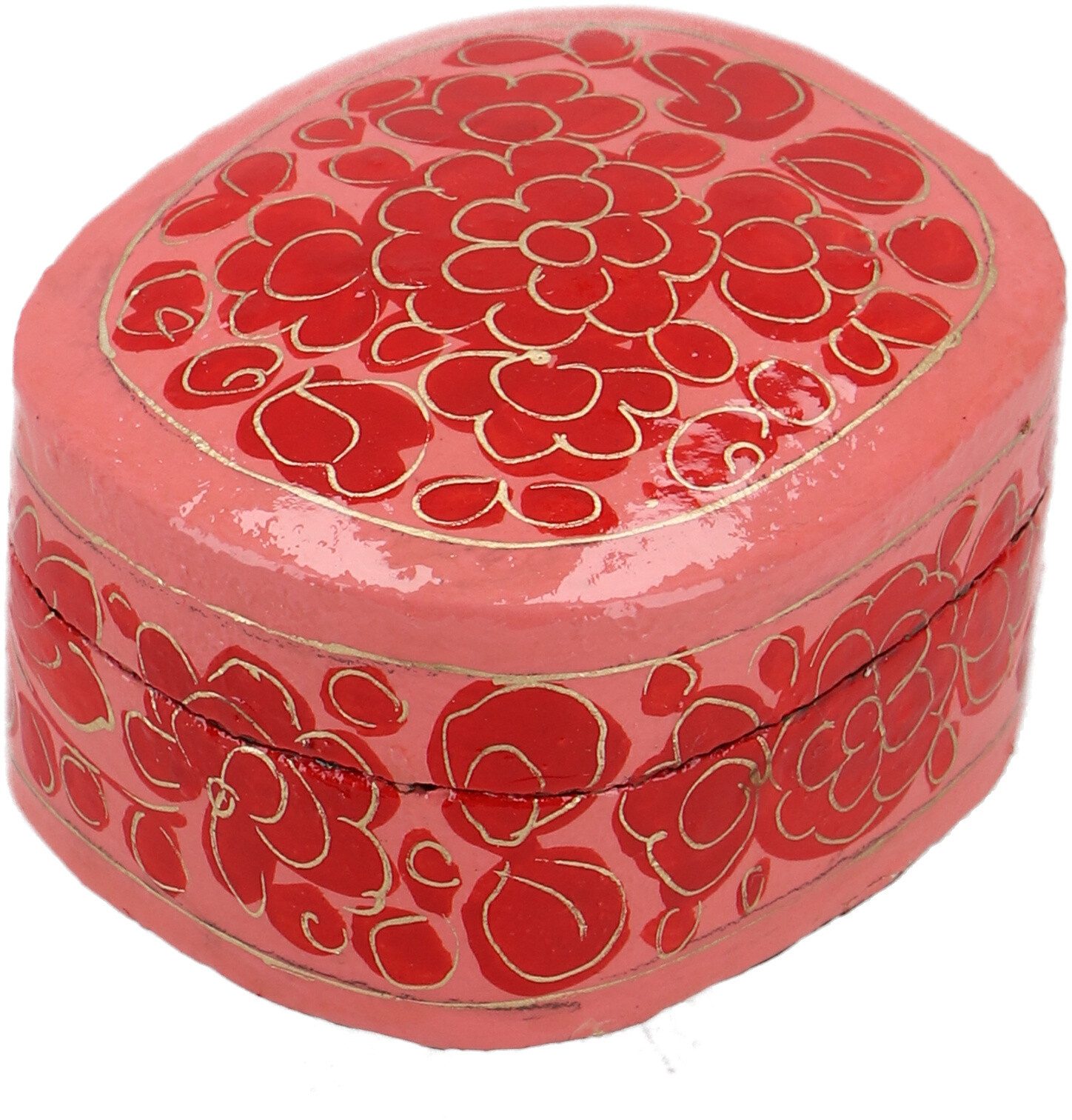 Guru-Shop Aufbewahrungsdose Vintage Pappmaché Box, handbemalte Lack..