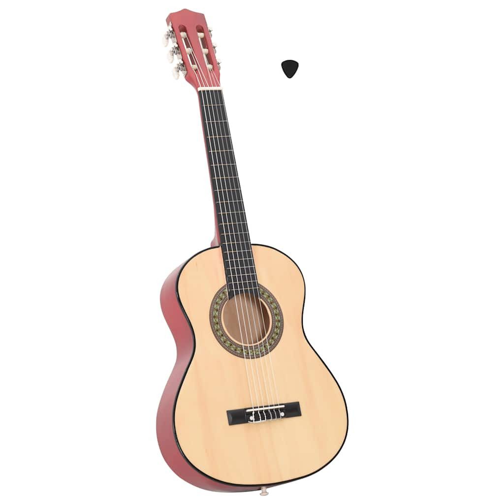 vidaXL Westerngitarre Klassische Gitarre für Anfänger und Kinder 1/2 34" Lindenholz