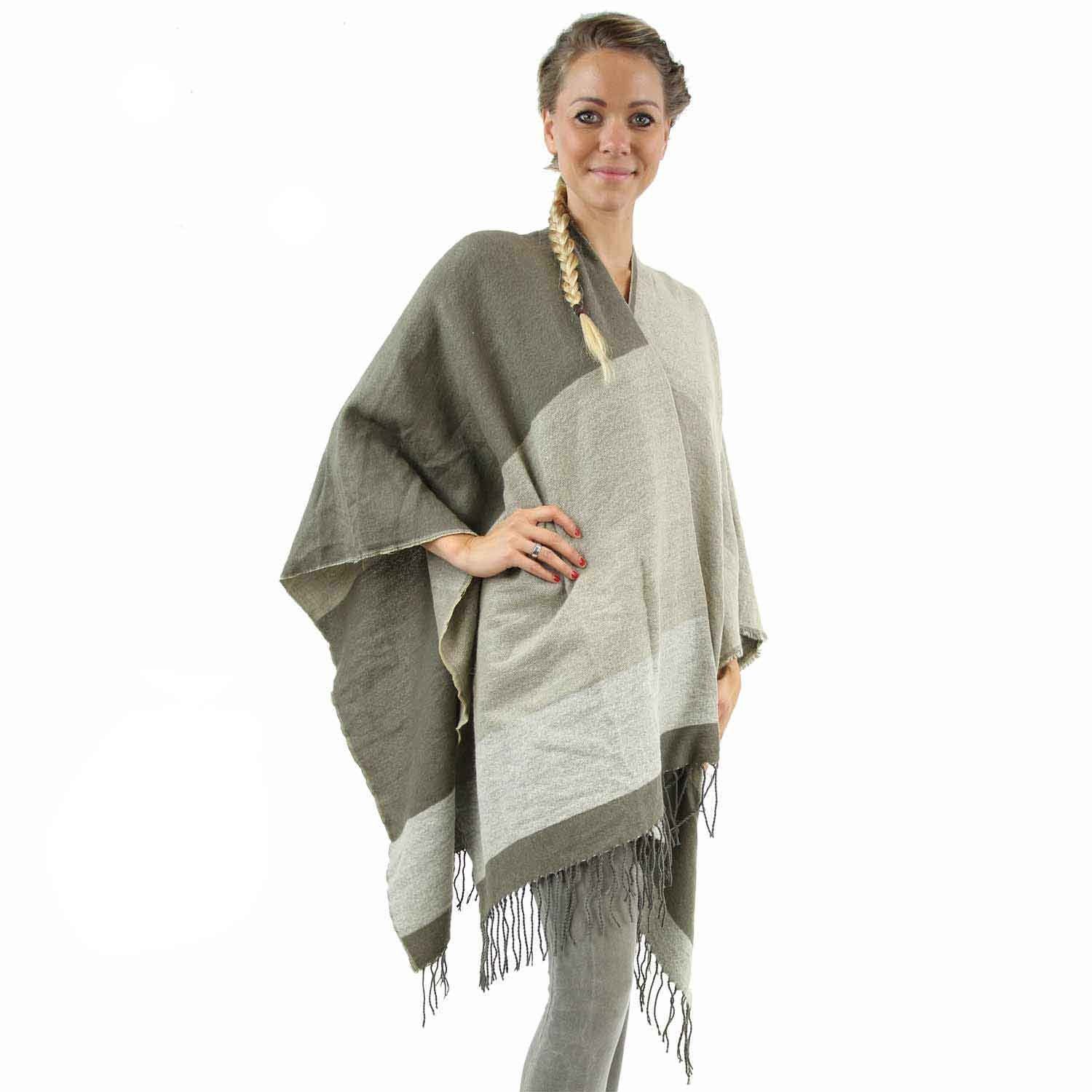 Antonio Poncho Antonio Kuscheliger Damenponcho beige