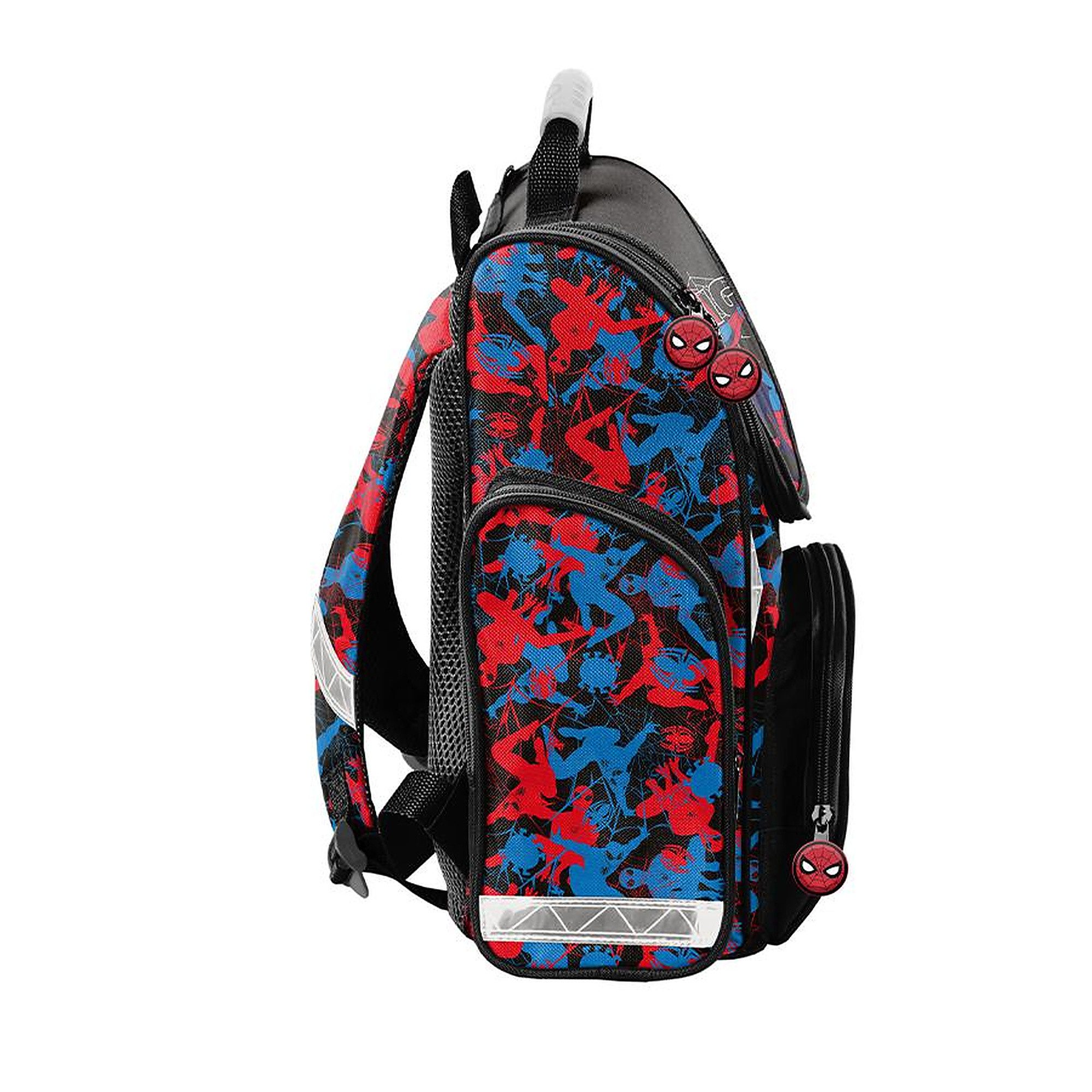 PASO Schulrucksack (Schulset, 3-tlg), Spider-Man, 3-tlg. Set, Schwarz