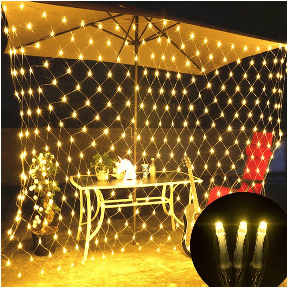 Sunicol LED-Lichterkette Wasserdicht LED Lichternetz Weihnachtsdeko, günstig online kaufen