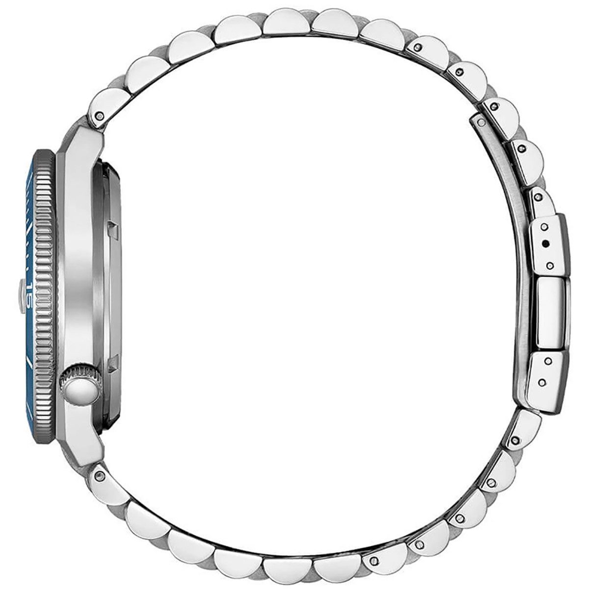 Citizen Automatikuhr Herrenuhr Automatik 10 bar Edelstahl/Blau günstig online kaufen
