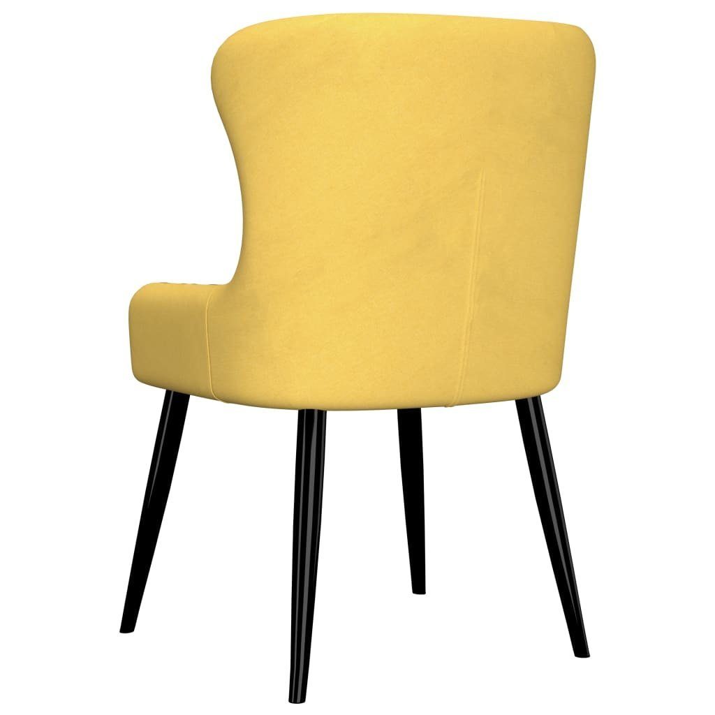 Gelb vidaXL (2 Stk. | Esszimmerstühle Esszimmerstuhl St) Gelb 2 Gelb Stoff