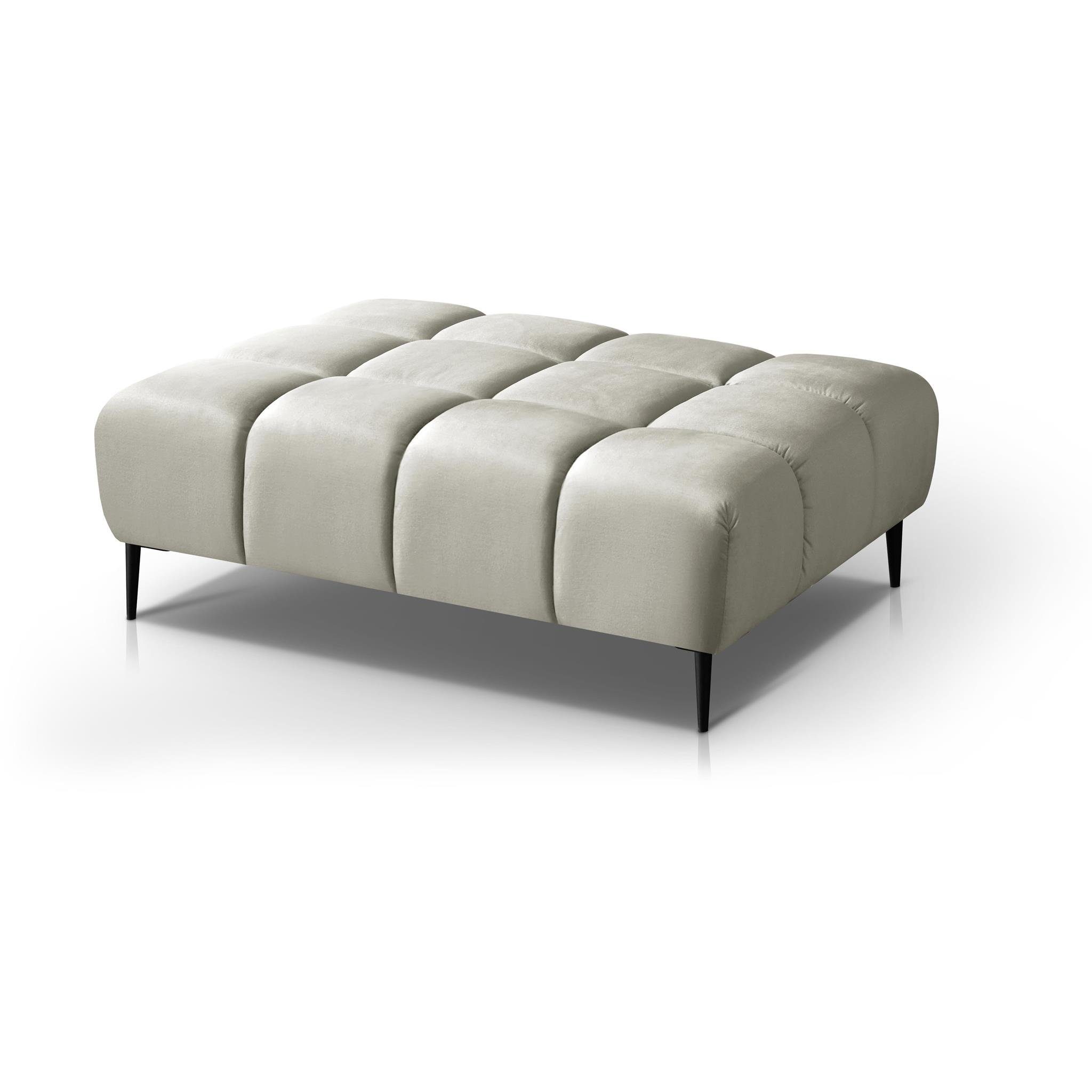 Beautysofa Sitzhocker Design), beige 04) (XXL der im 131x97 Vanessa (monolith cm in Steppungen modernes Format, Sitzfläche