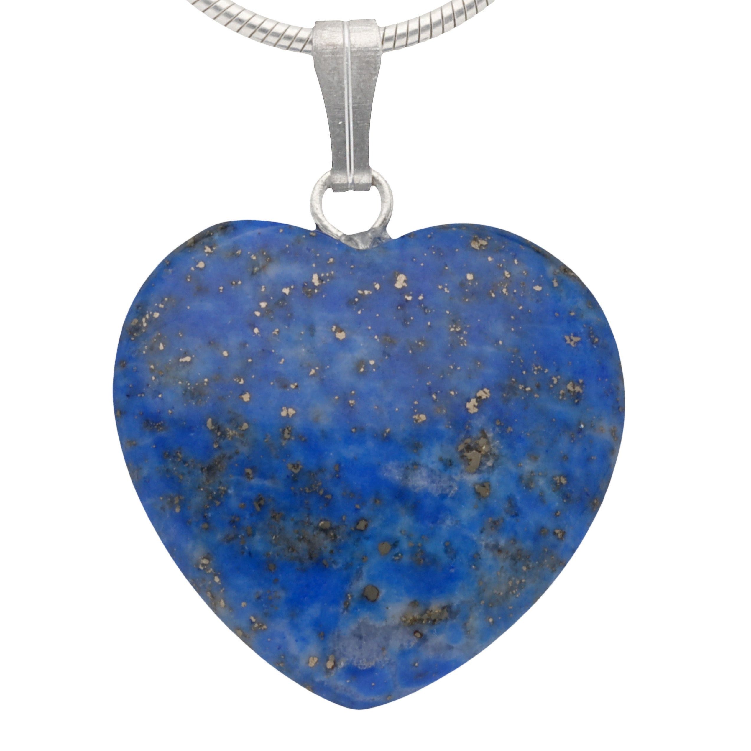 Lebensquelle Plus Kettenanhänger Lapislazuli Herzanhänger, 2x2 cm