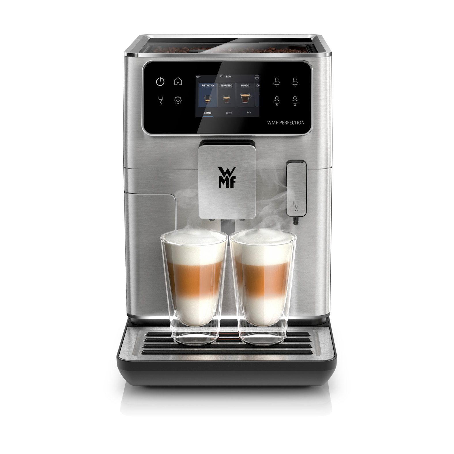 WMF Kaffeevollautomat Perfection 640 CP812D10, besonders leise, hochwertiges Gehäuse, LED-Ambient-Light