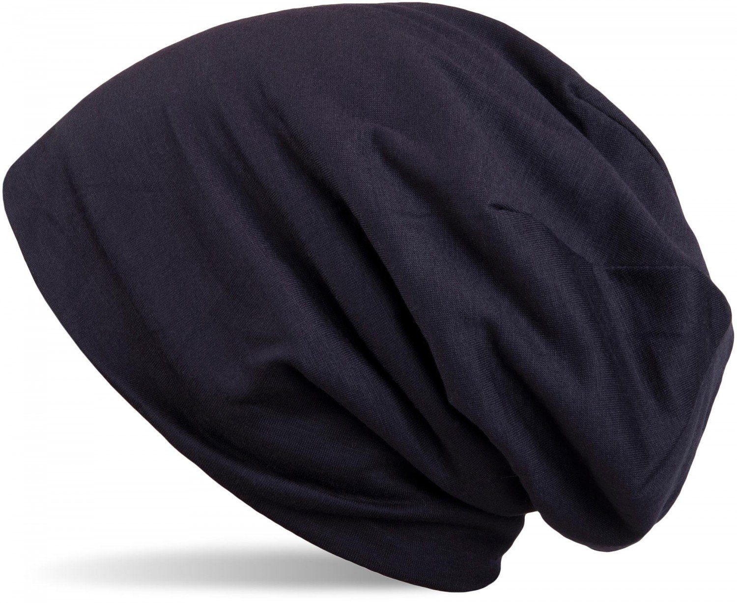 styleBREAKER Beanie (1-St) Unifarbene Beanie Mütze mit Fleece Midnight-Blue