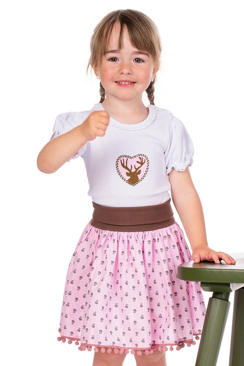 Trachtenkleid Baby Rock - BLÜMCHEN/VICHY - rosa