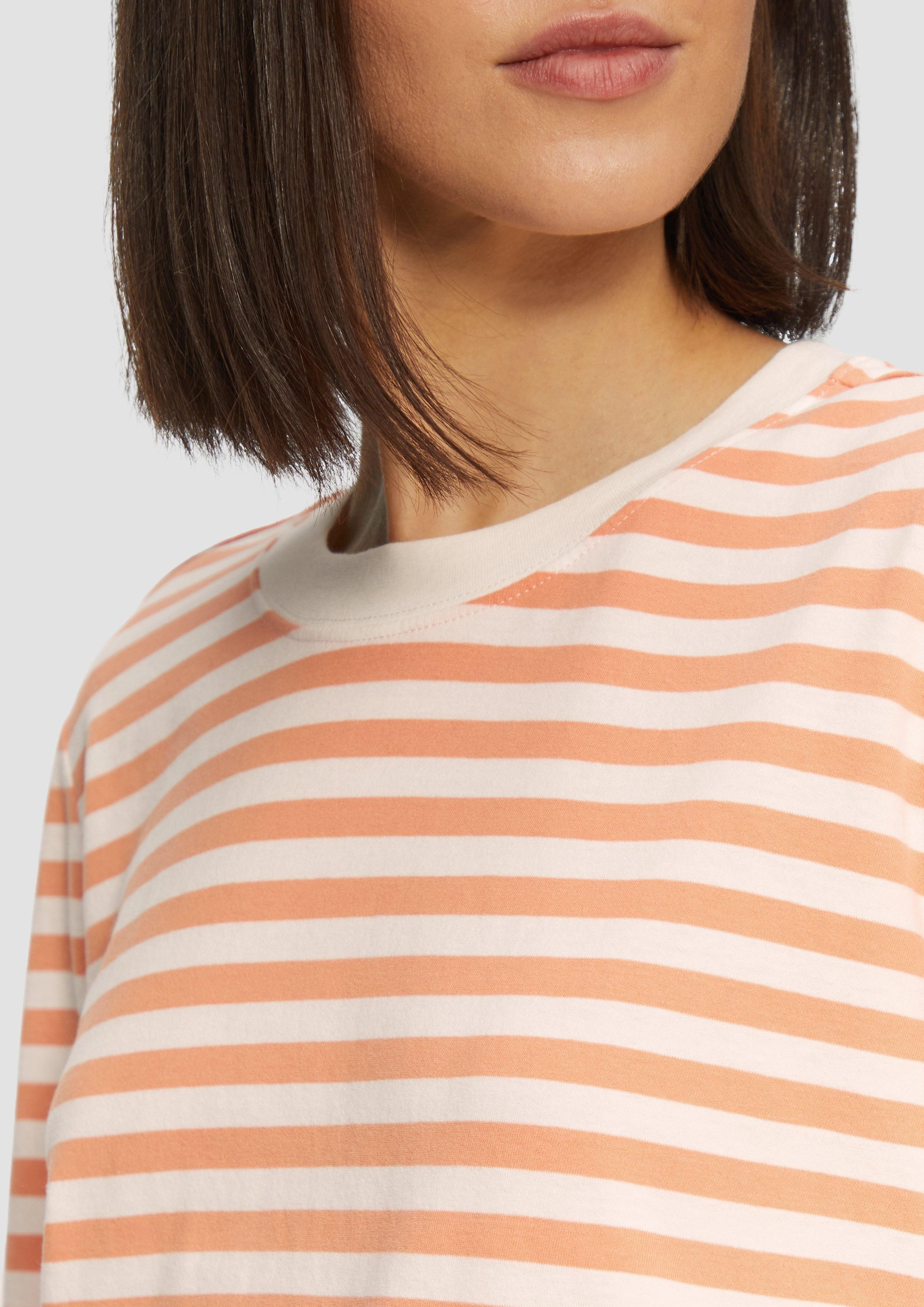 s.Oliver Langarmshirt Gestreiftes Langarmshirt aus Baumwolljersey günstig online kaufen