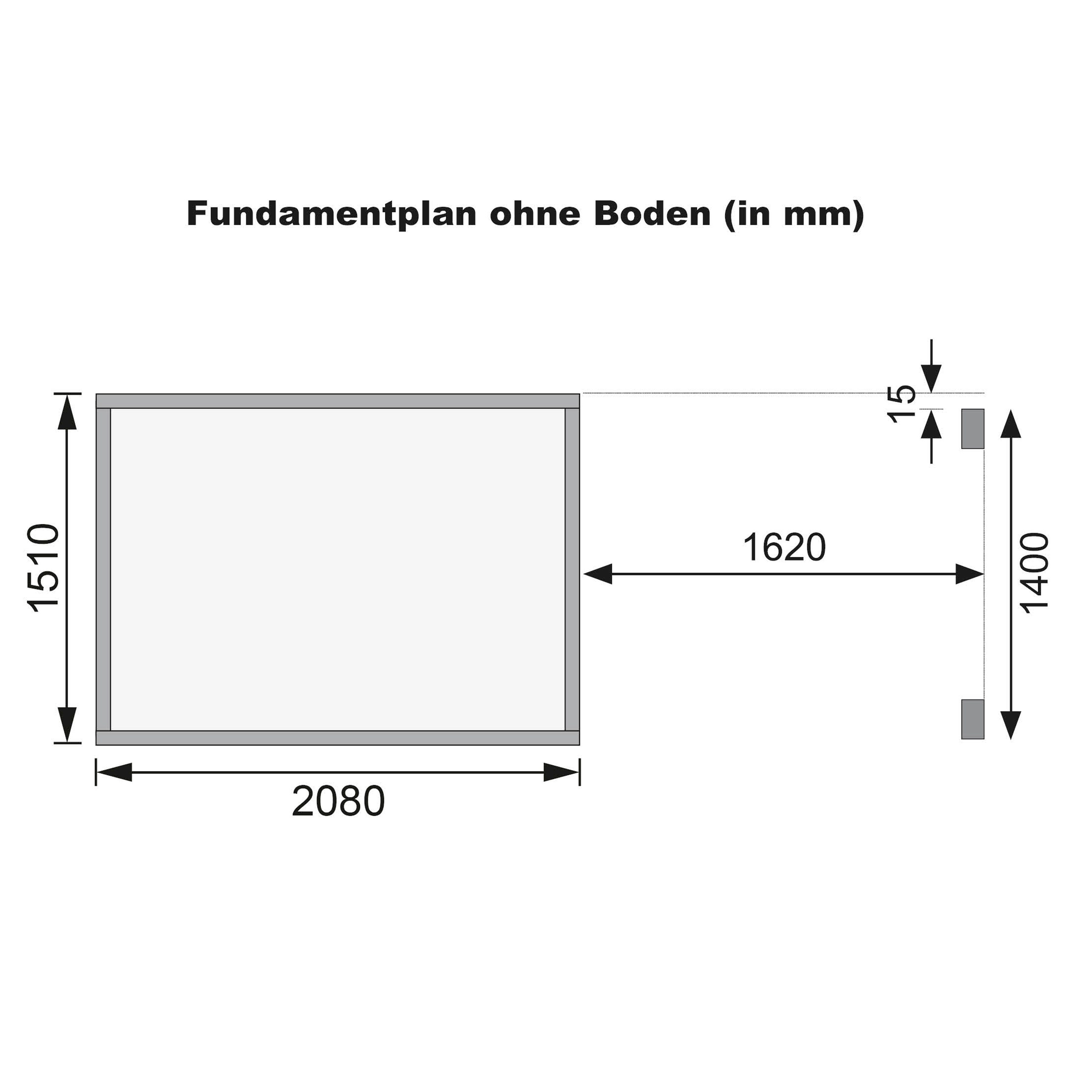 390x175 cm, 3, Gartenhaus Merseburg (Set) BxT: Karibu