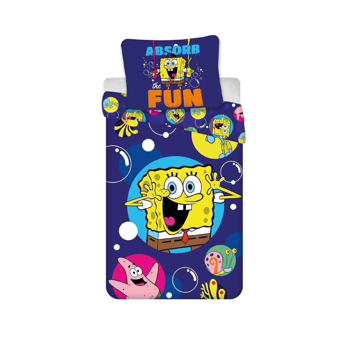 Sponge Bob Kinderbettwäsche SpongeBob Absorb Bettwäsche 140x200cm Kinder