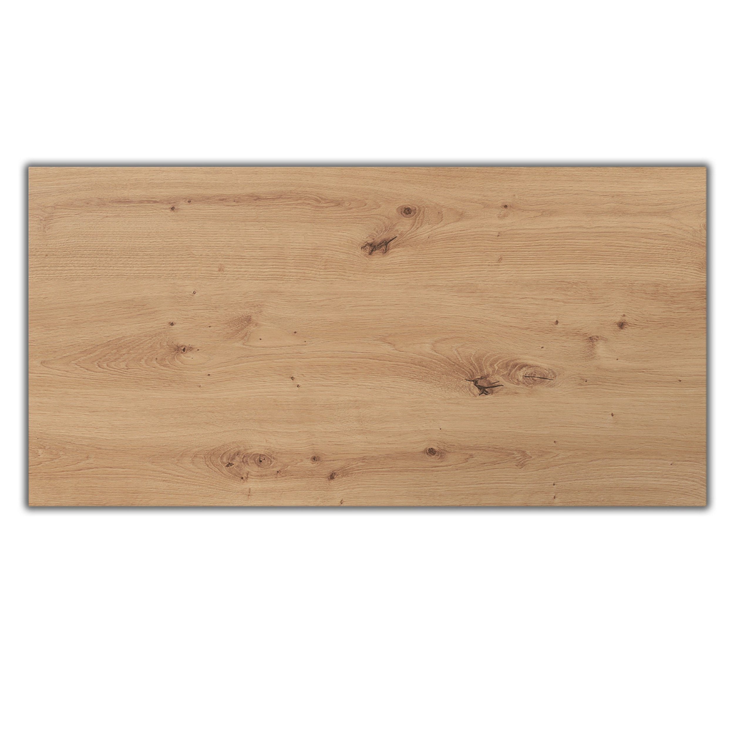 bümö Tischplatte DIY Schreibtischplatte, Rechteck: 200 x 100 cm- Dekor: Asteiche