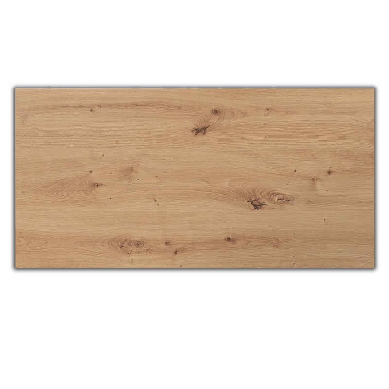 bümö Tischplatte DIY Schreibtischplatte, Rechteck: 200 x 100 cm- Dekor: Asteiche