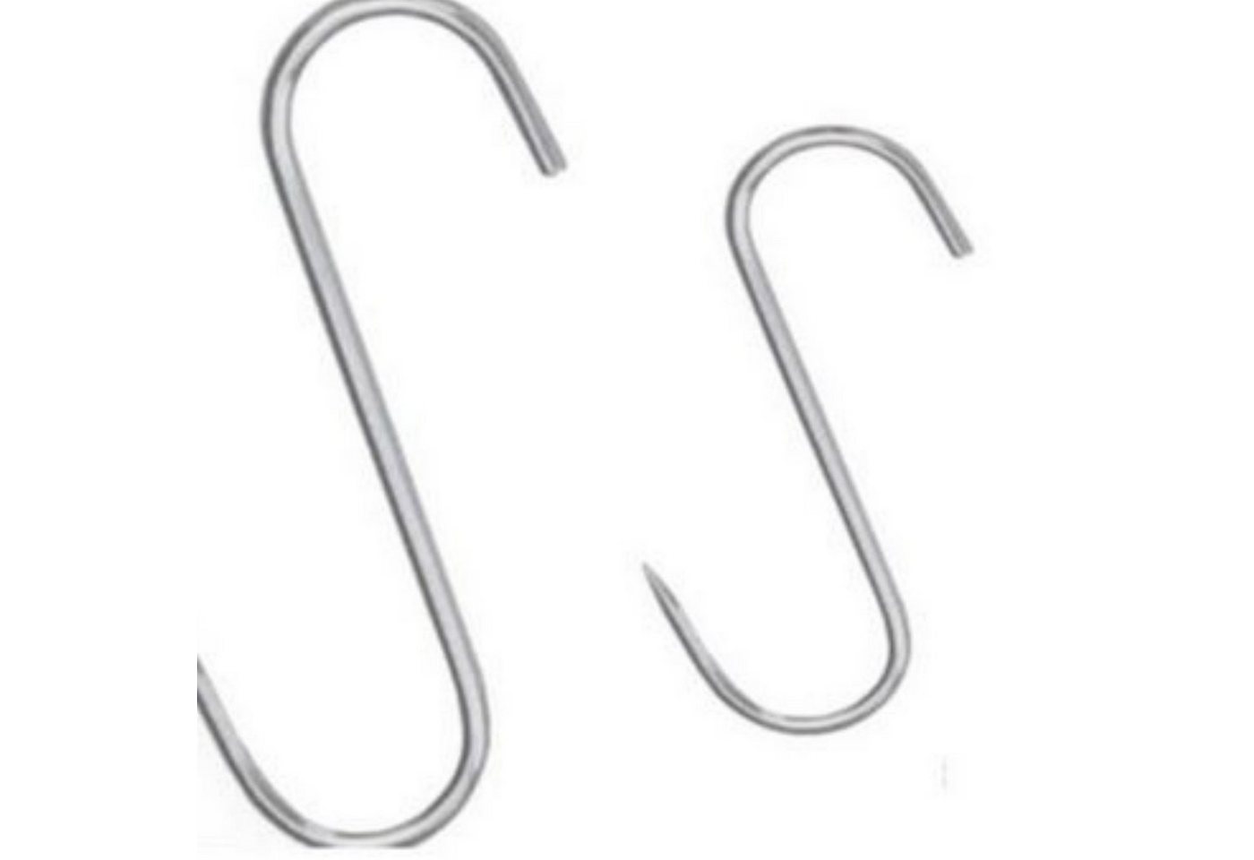 TronicXL S-Haken 15 x S-Haken EDELSTAHL 60mm x 3mm Fleischerhaken Metzgerhaken Küche