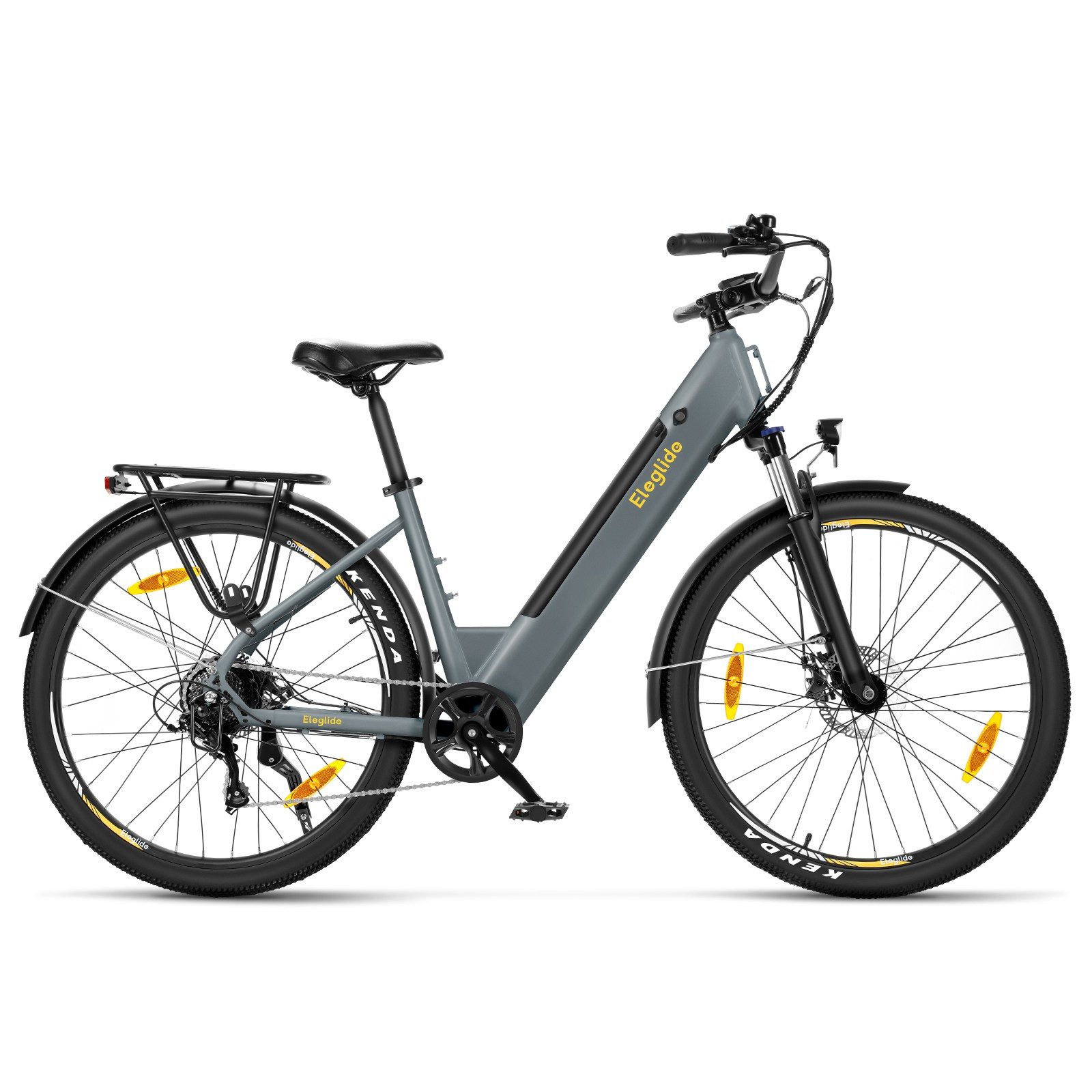 Eleglide E-Bike T1 ST Durchstieg 27,5 Zoll 36V 13Ah 250W E-Bike, 7 Gang Shimano, 468 Wh, 5 Stufen(12/15/18/21/25 km/h), 45N.M, bis zu 100 km