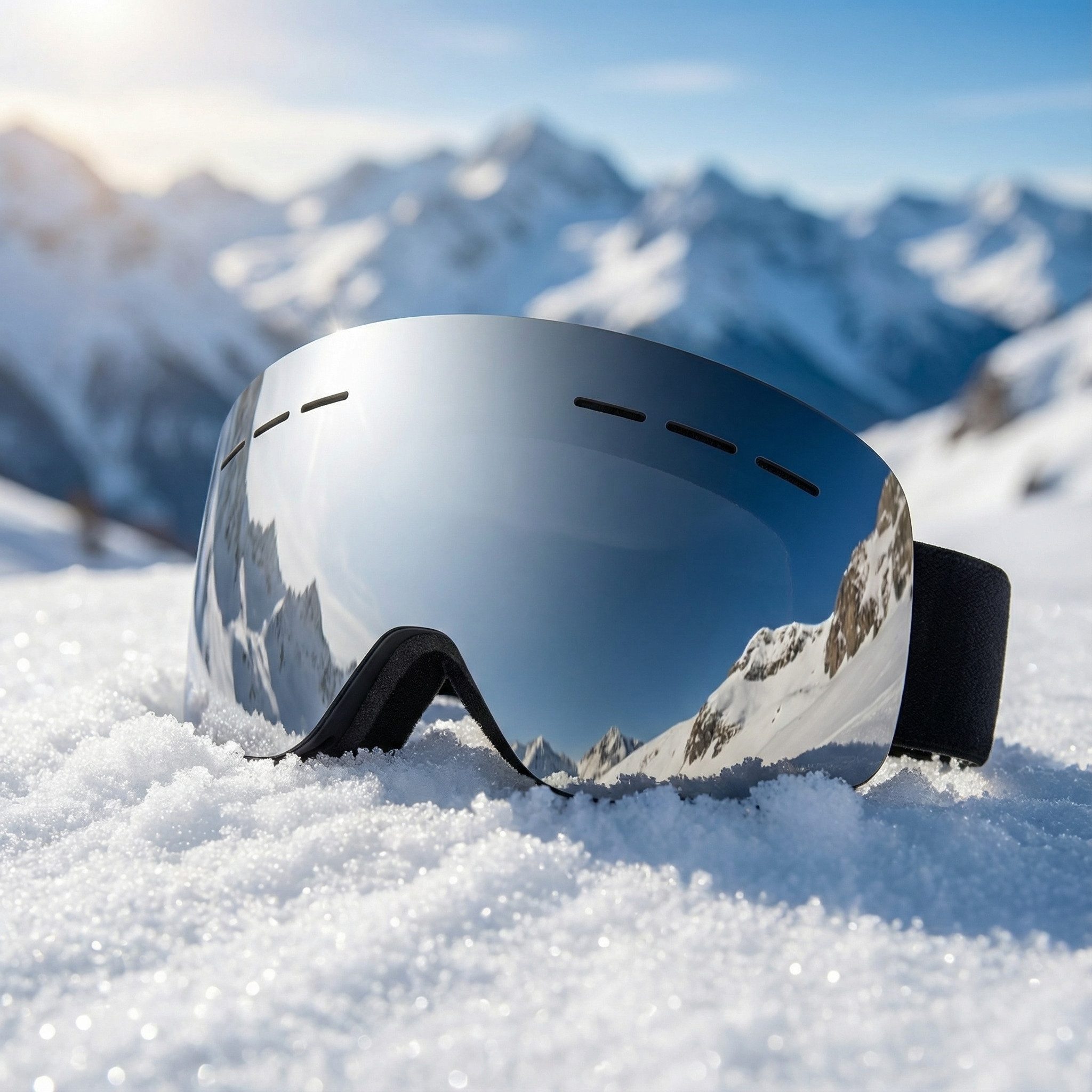 salazar.plus Skibrille Ski Snowboard Brille für Herren & Damen verspiegelt, UV400‑Schutz, beschlagfrei, verstellbare Größe