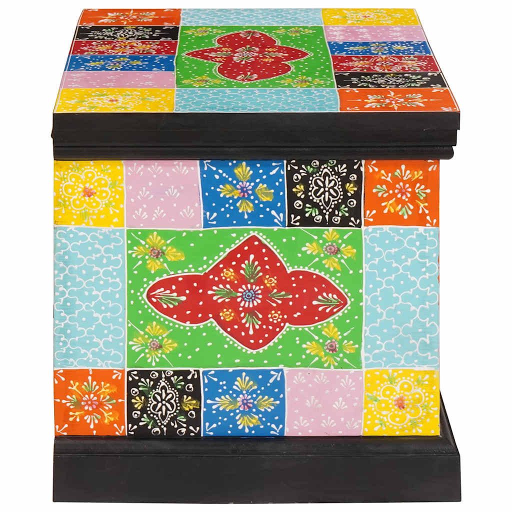 vidaXL Aufbewahrungsbox Aufbewahrungsbox Mehrfarbig 60 x 40 x 40 cm Massivholz (1 St)