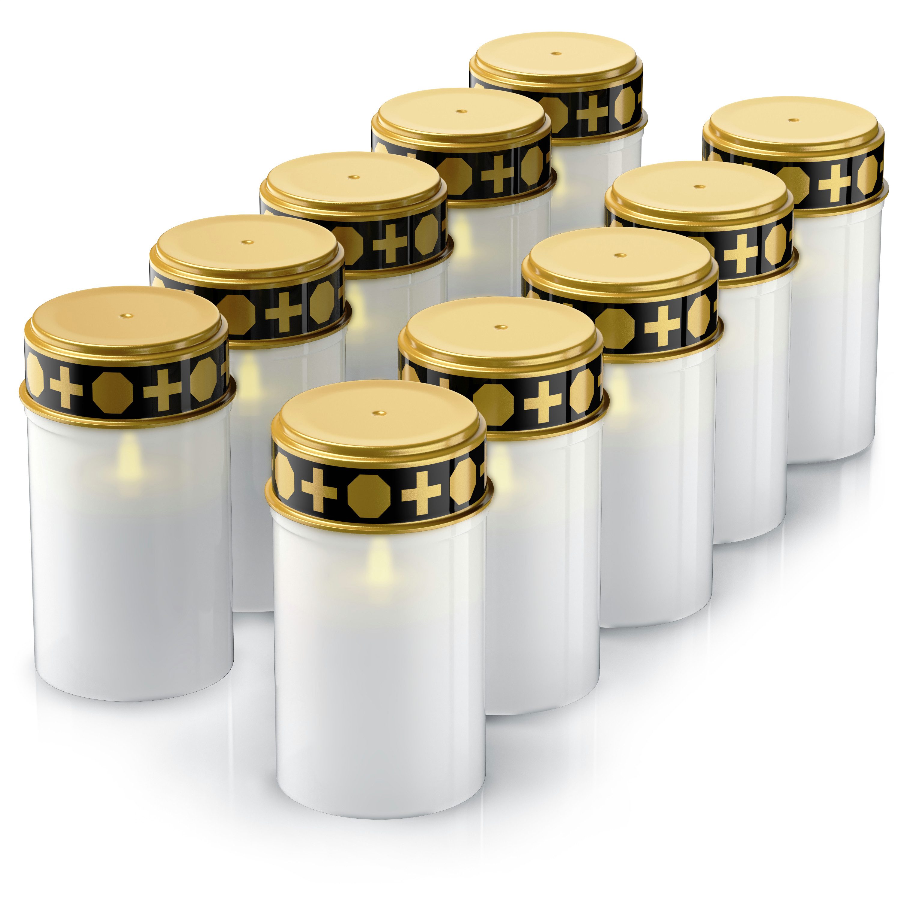 BEARWARE Grabkerze LED Grablicht, Batteriebetrieb, Friedhofskerze, günstig online kaufen