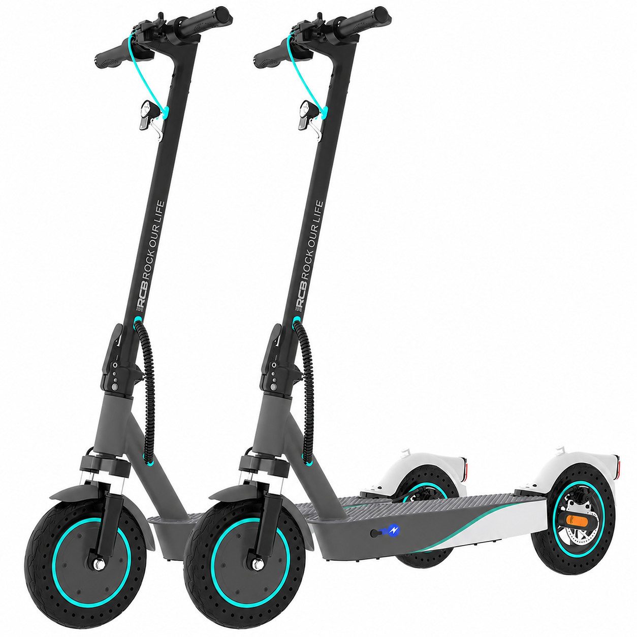 RCB E-Scooter EV10KP mit Straßenzulassung (ABE), Komfortable Stoßdämpfung, APP, 22 km/h