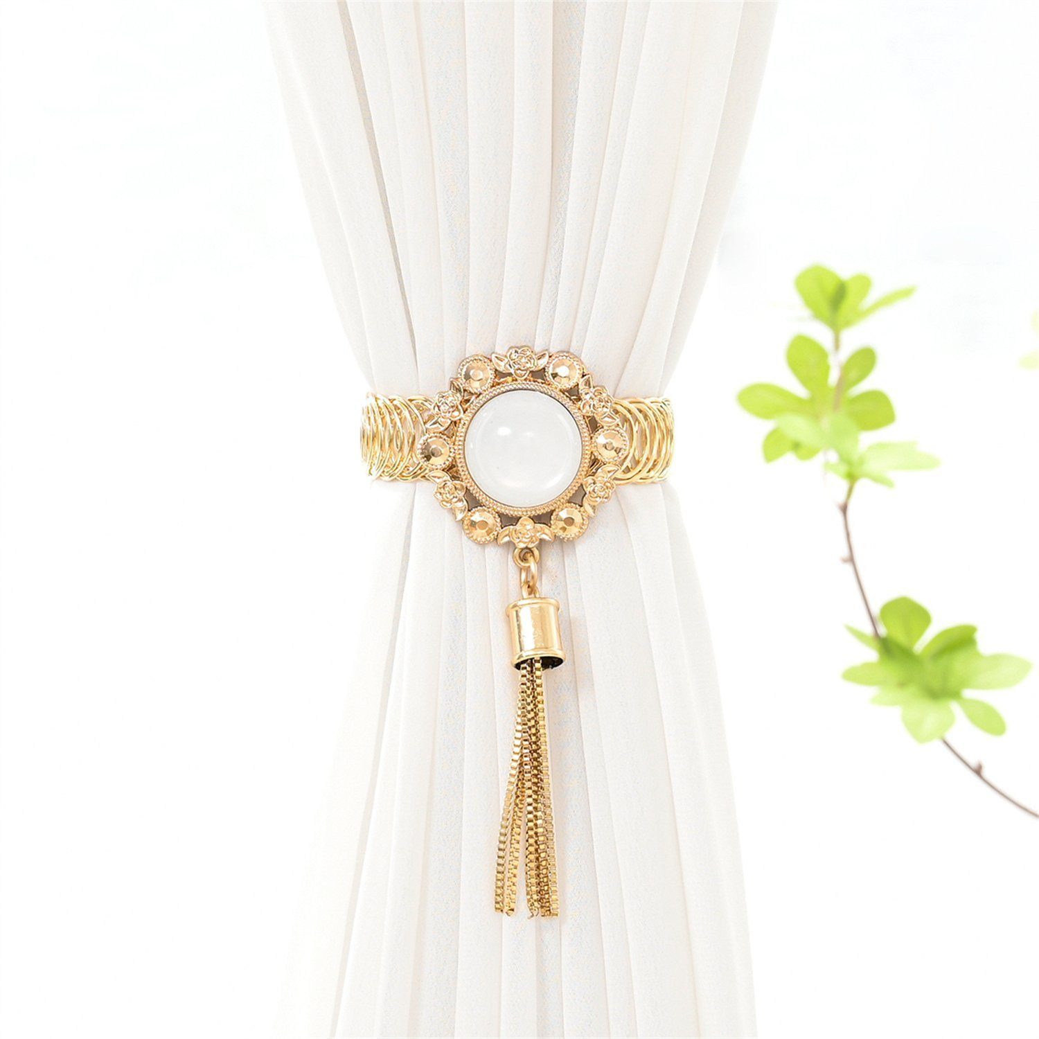 BYSURE Raffhalter, (2-tlg), Metal-Gardinenhalter, Vorhang Clip, günstig online kaufen