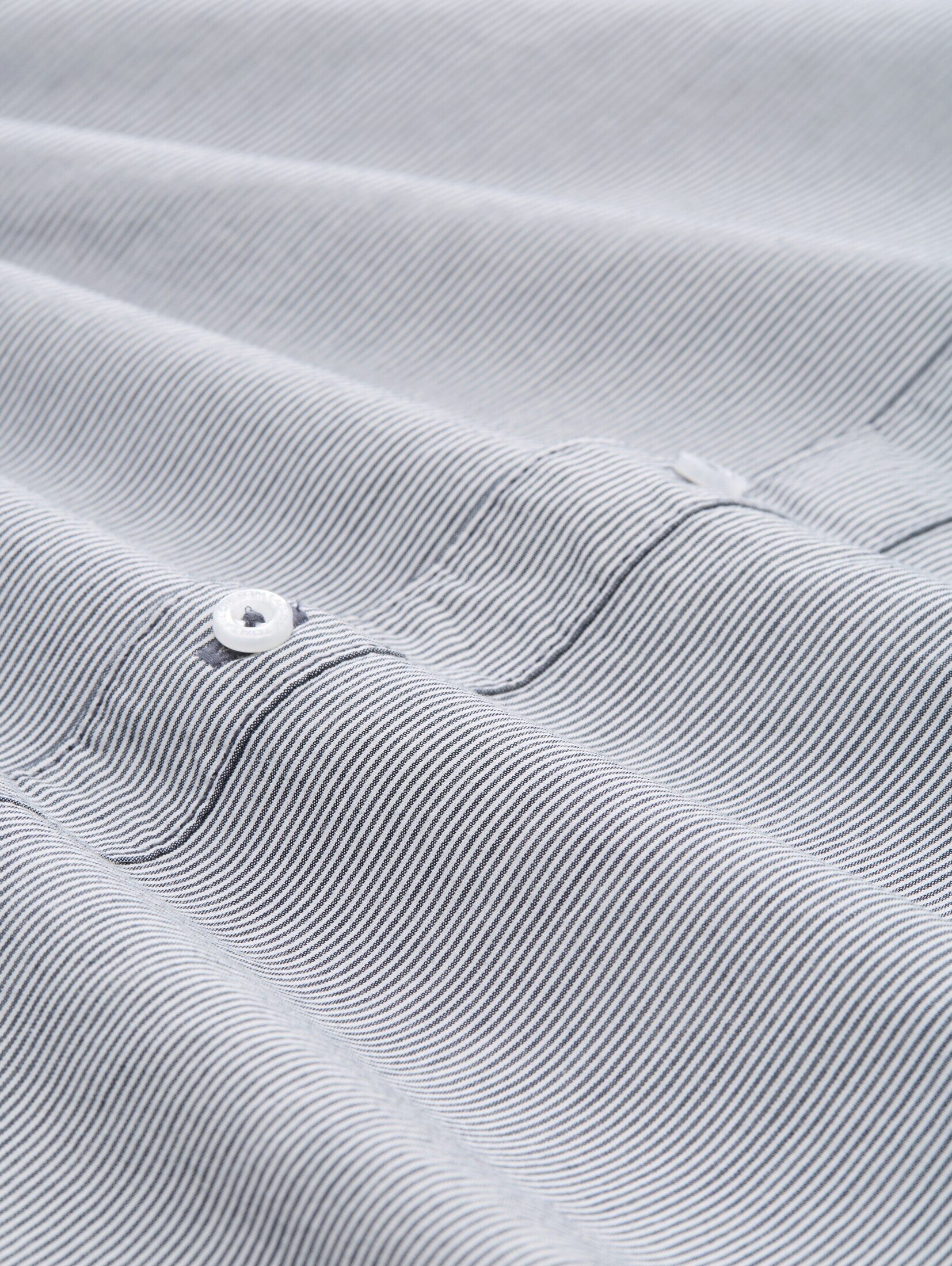 TOM TAILOR Langarmhemd Blusen & Shirts Fitted Hemd aus Baumwolle
