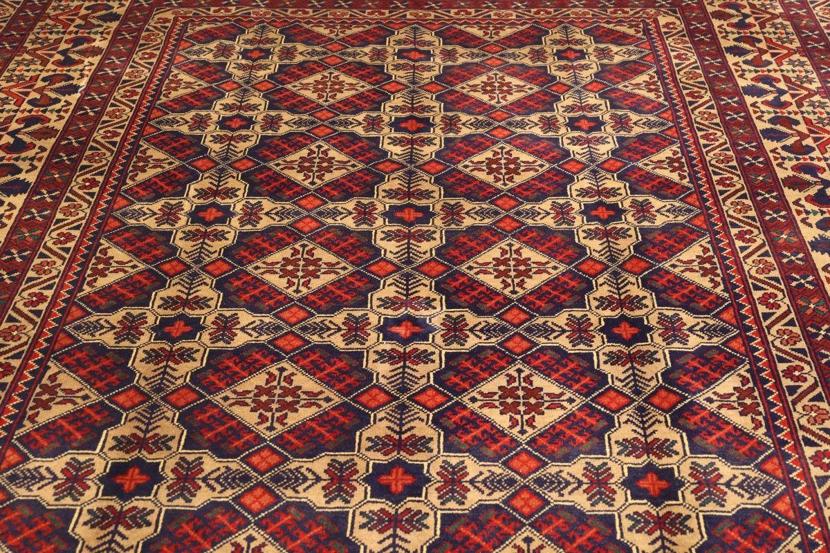 6 Afghan Höhe: Samargand 200x284 Orientteppich, Handgeknüpfter Nain rechteckig, mm Trading, Orientteppich